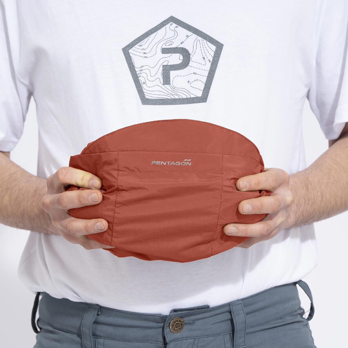 Bunda Pentagon Anemos Windbreaker - Maroon Red