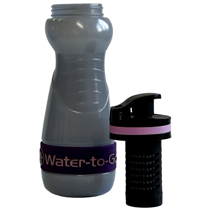 Láhev s filtrem Water-to-Go Sugarcane 550 ml - Acai Purple