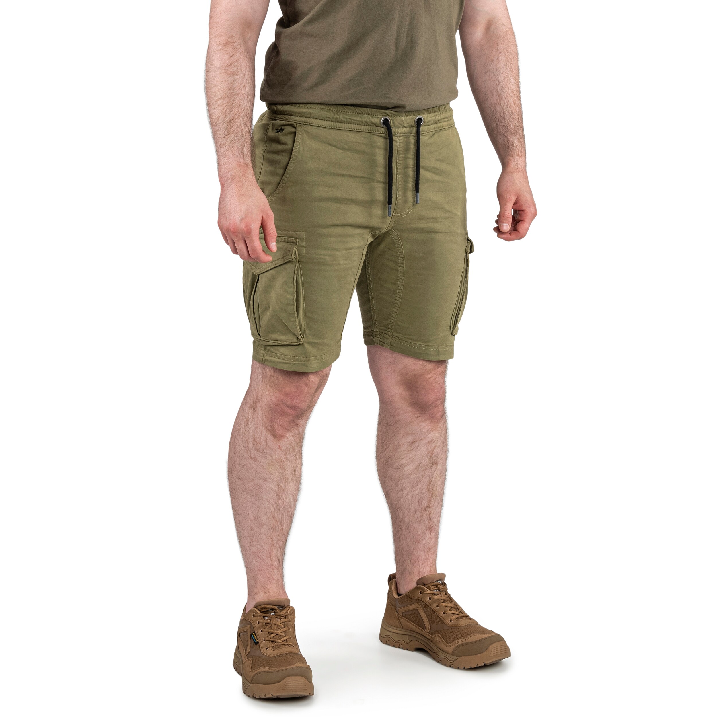 Kraťasy Alpha Industries Cotton Twill Jogger – Olive