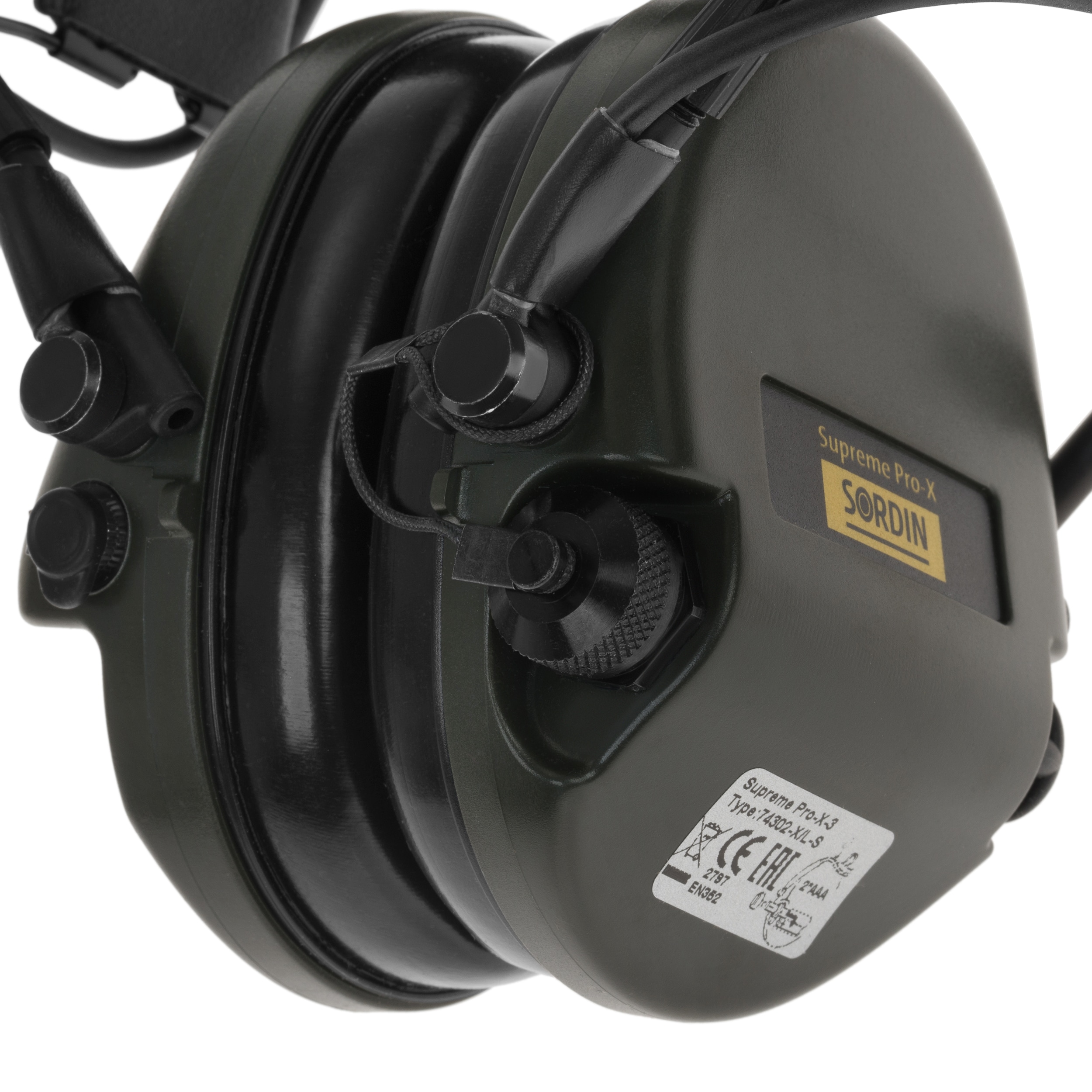 Aktivní chrániče sluchu Sordin Supreme Pro-X Slim – Green