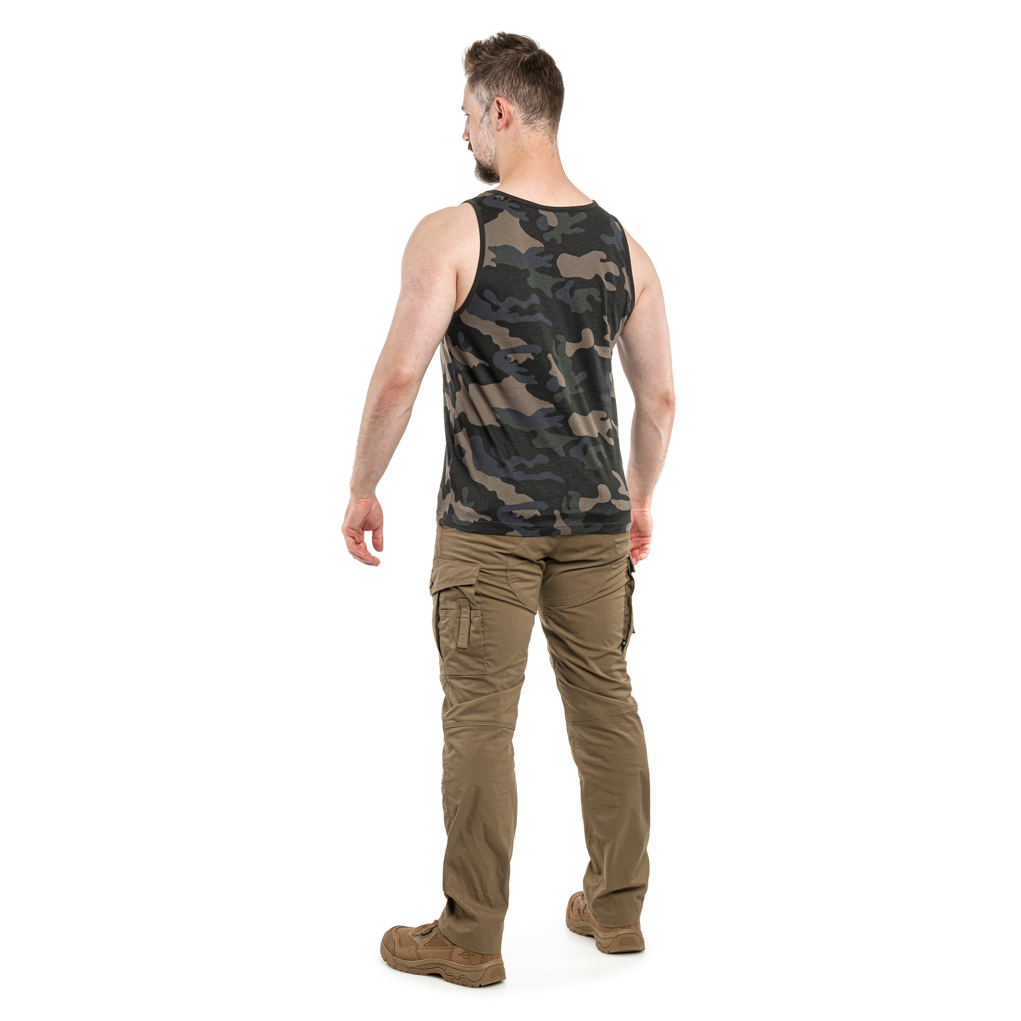 Tričko Tank Top Brandit - Dark Camo