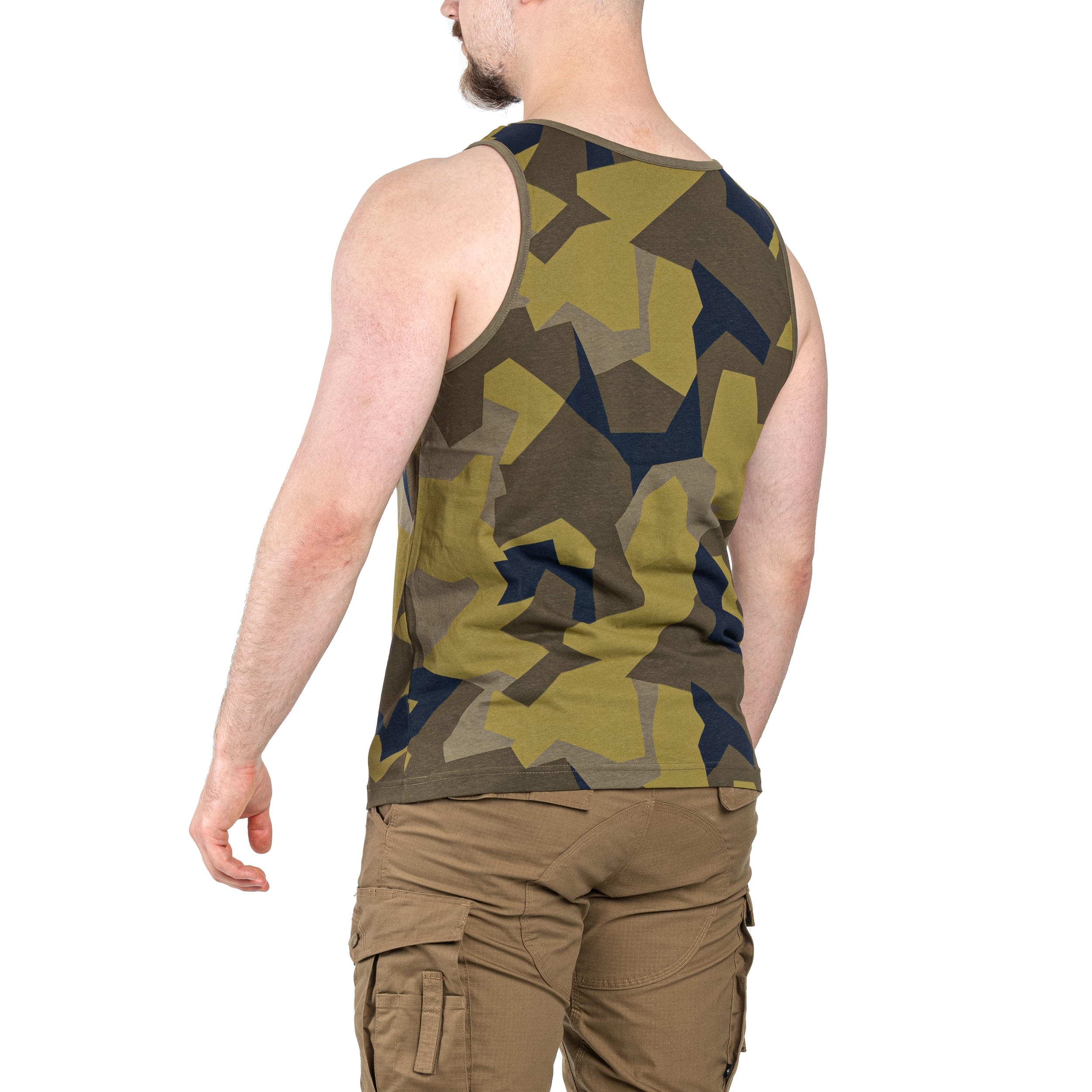 Tričko Tank Top Brandit - Swedish Camo