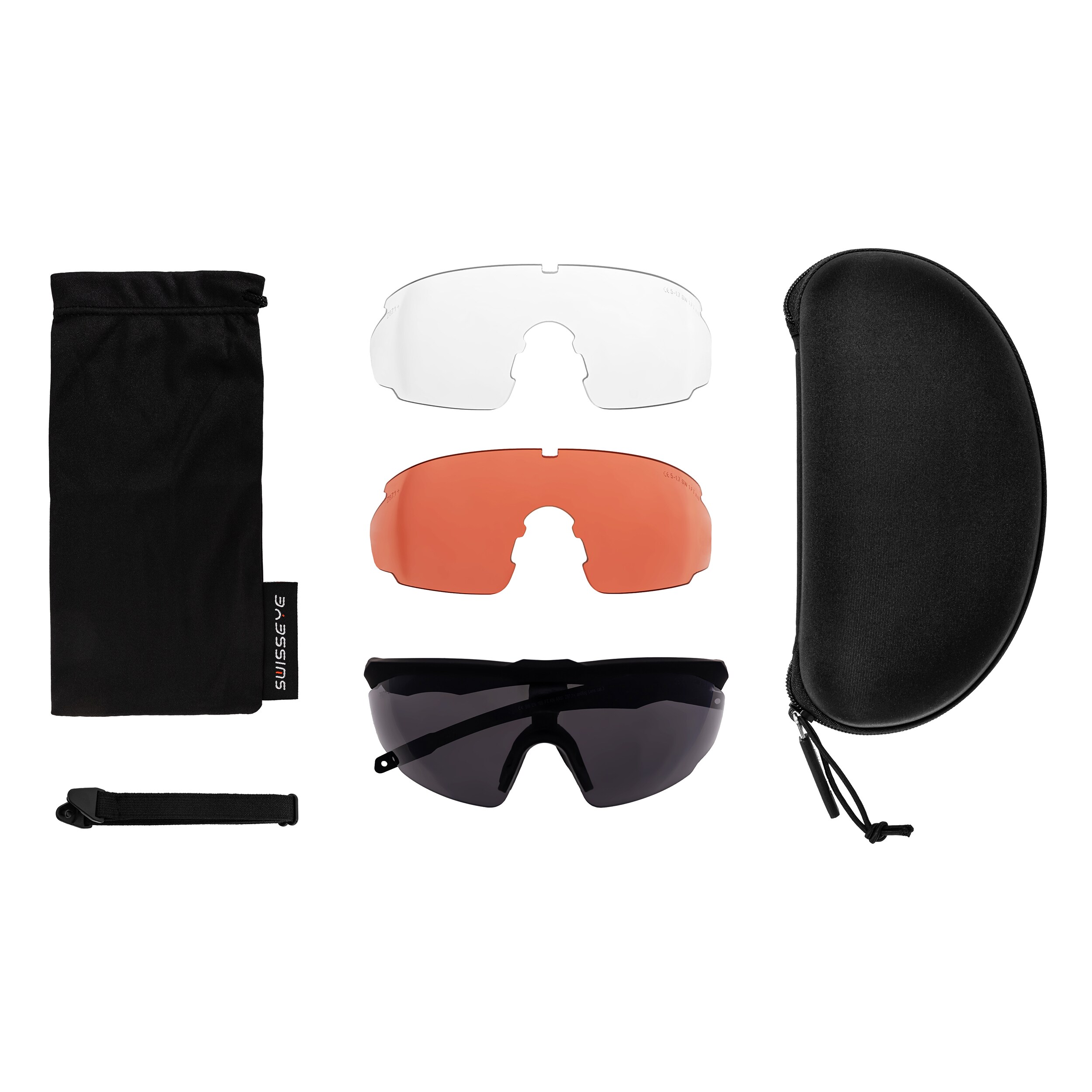 Taktické brýle Swiss Eye Blackhawk Pro – Black