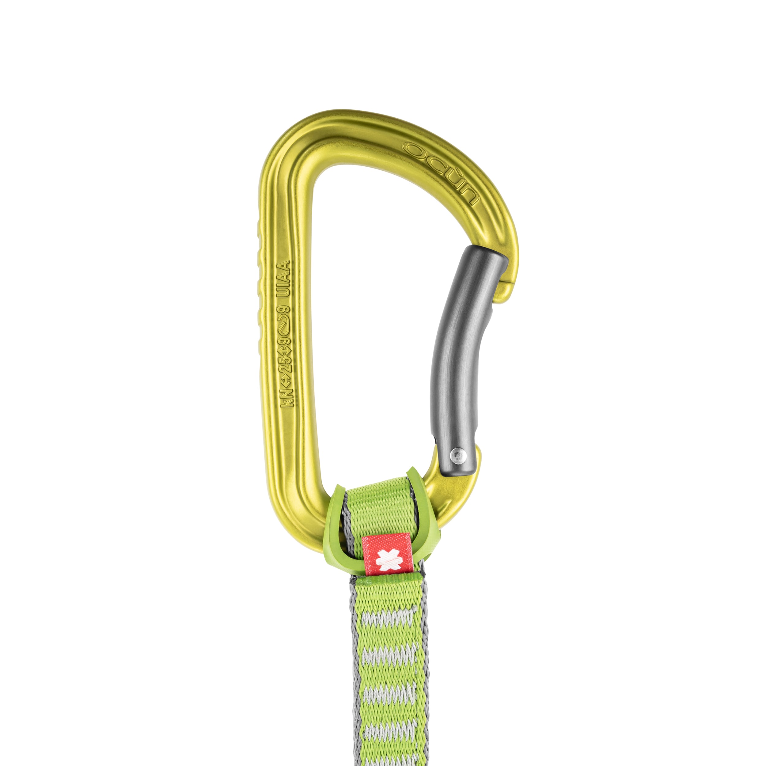 Sada lezeckých expresů Ocun Falcon QD Green – 5 ks