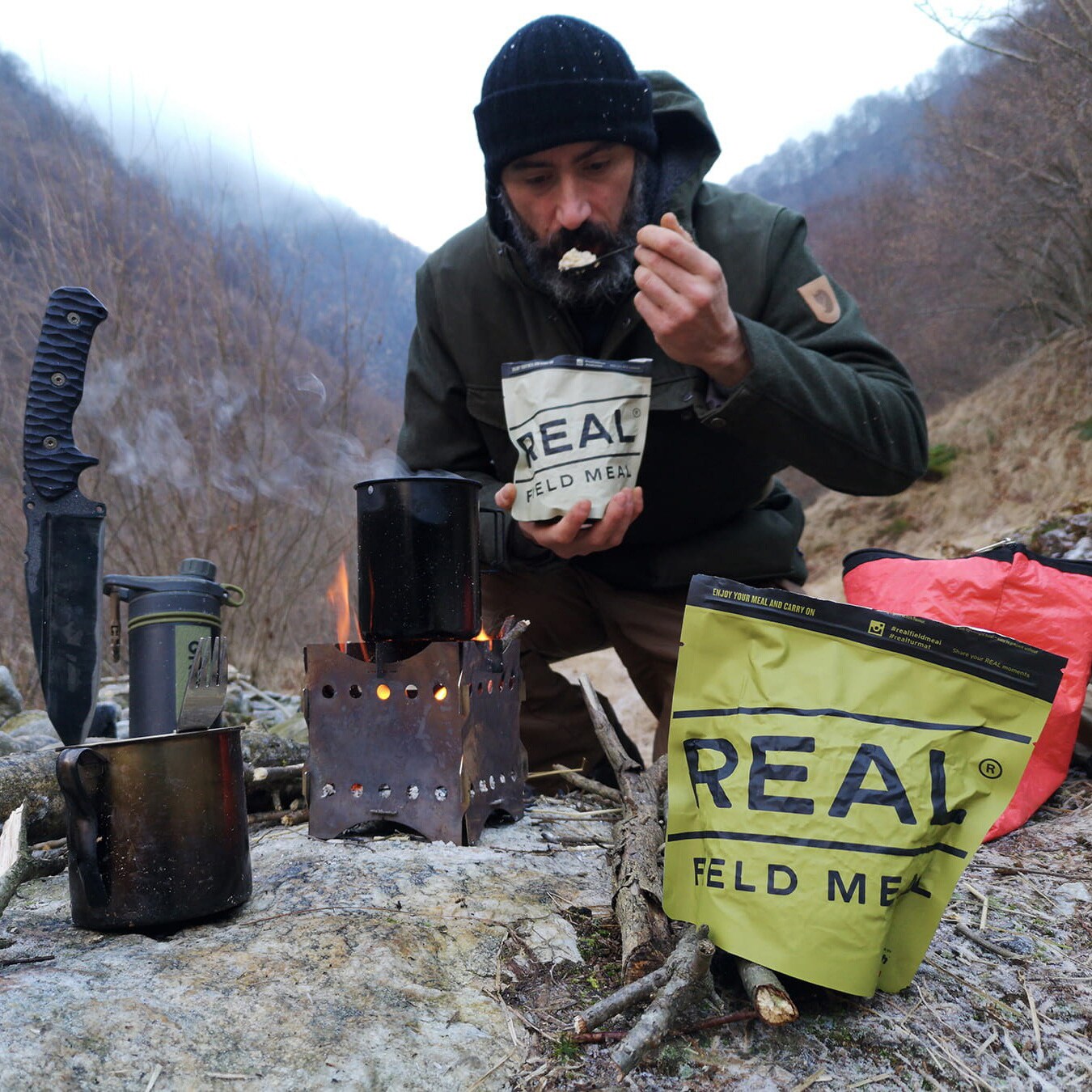 Lyofilizované jídlo Drytech Real Field Meal – Vepřový guláš 550 g