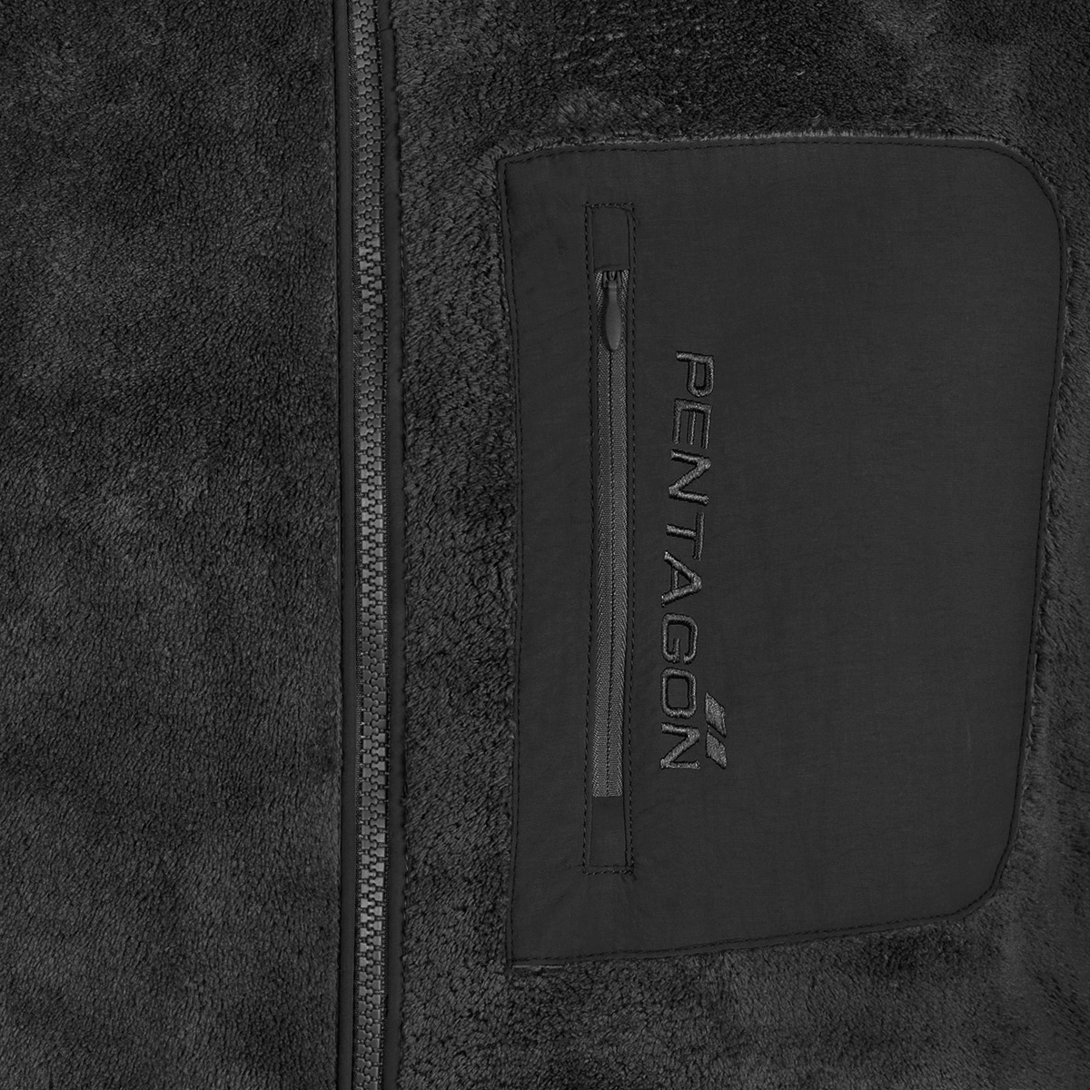 Fleesová mikina Pentagon Grizzly Full Zip – Black
