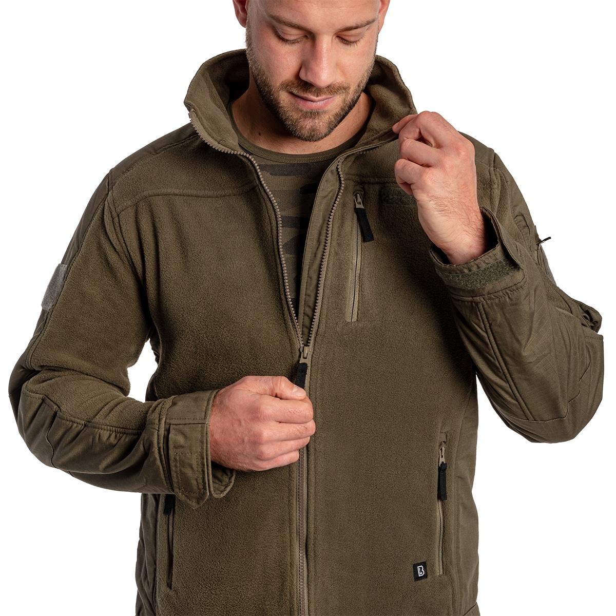 Fleesová bunda Brandit Fleecejacket Ripstop – Olive