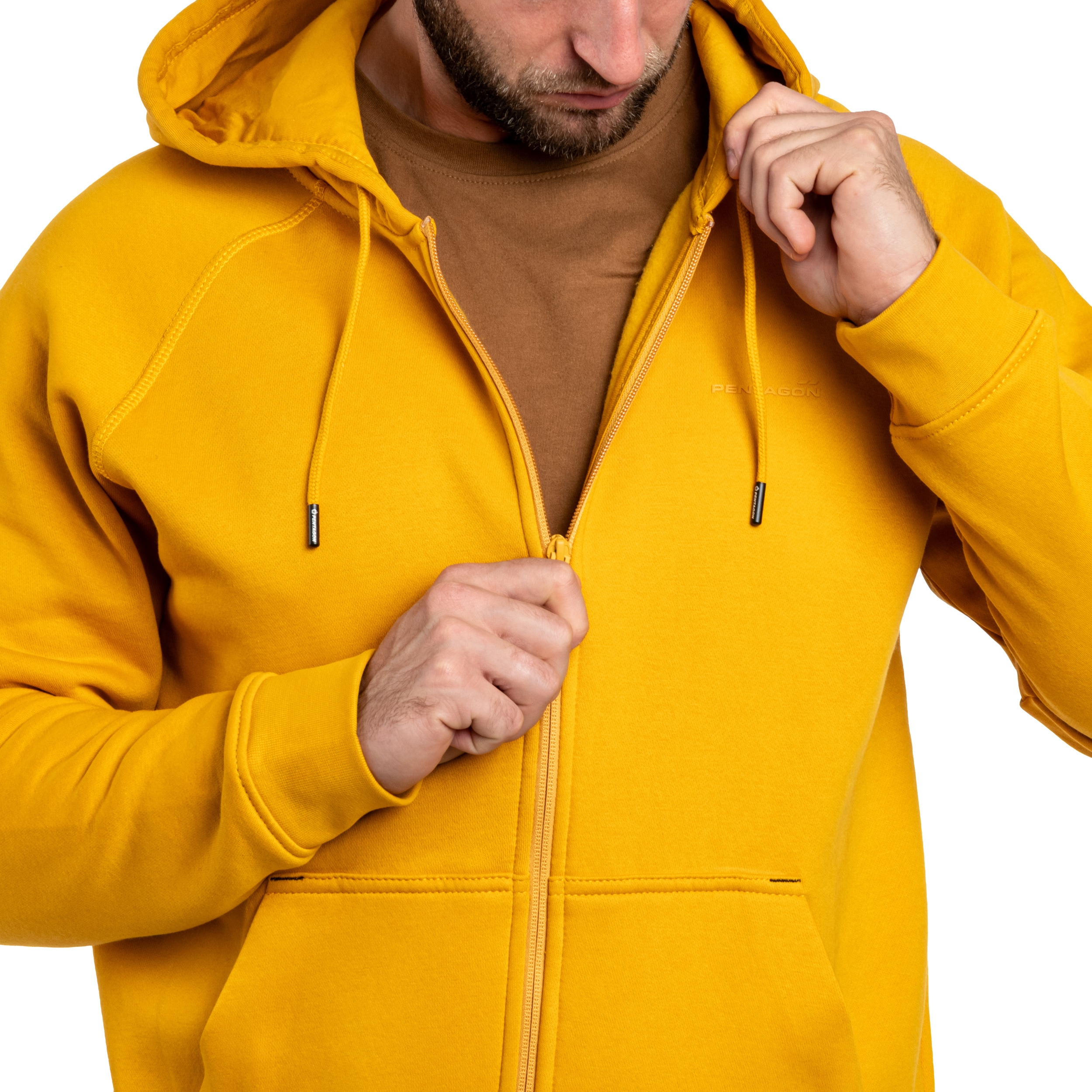 Mikina Pentagon Phaeton Zip - Tuscan Yellow