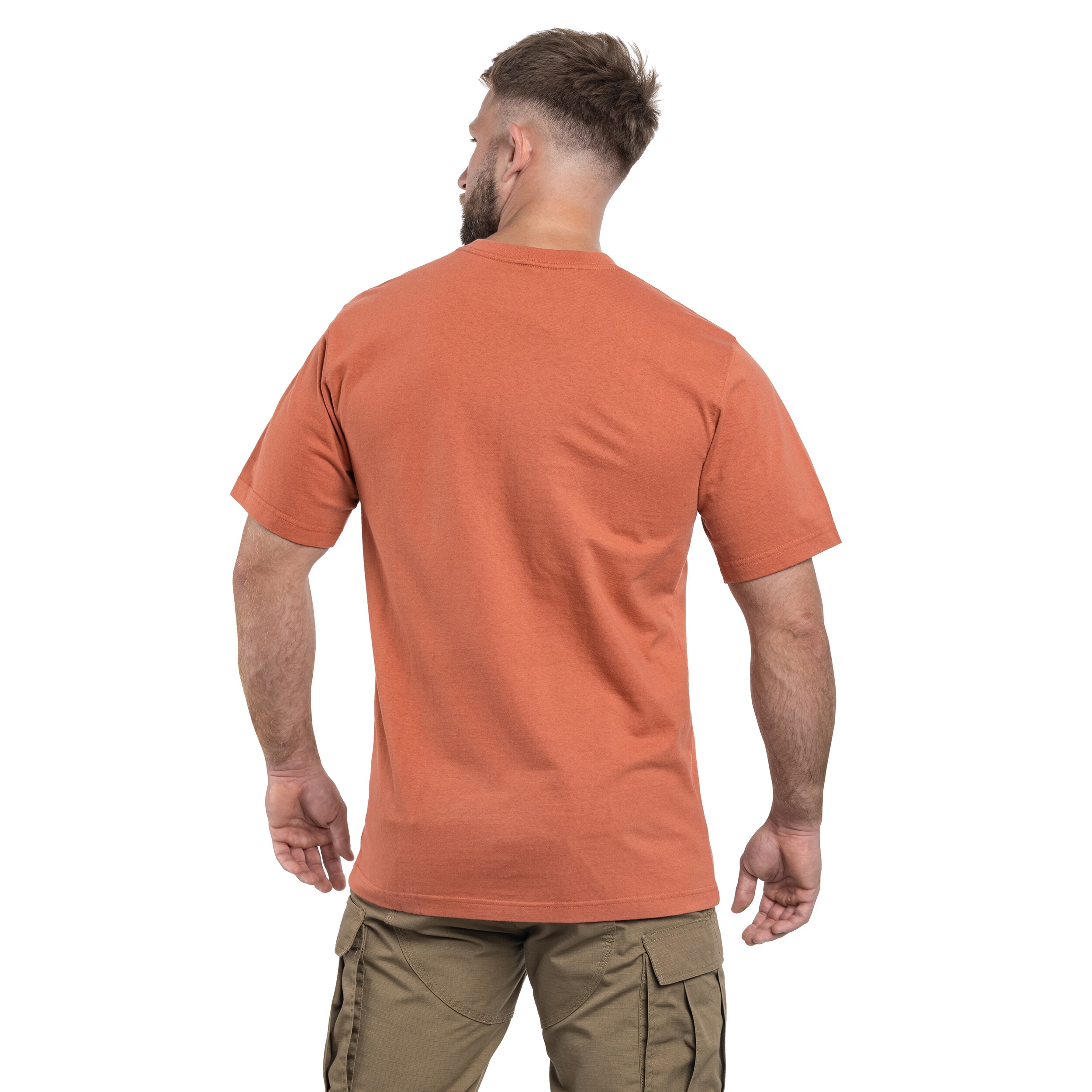 Tričko Carhartt Heavyweight Logo - Terracotta