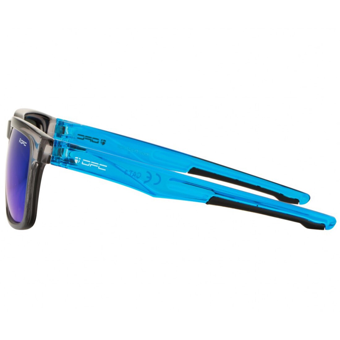 Sluneční brýle OPC Lifestyle California – Black Matt Blue Revo s polarizací