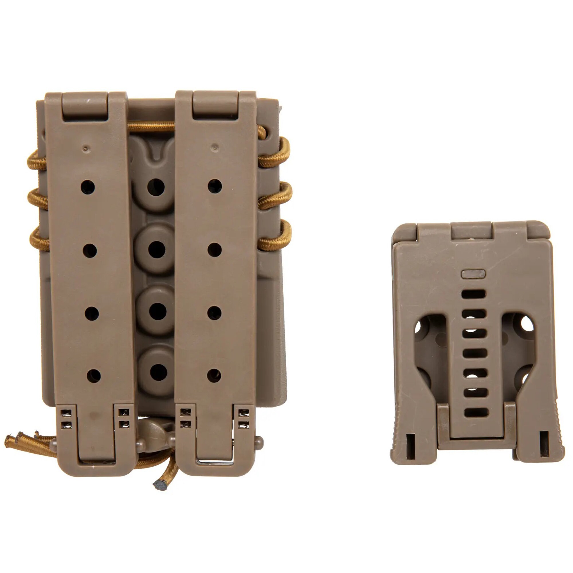 Dvojitá sumka Wosport Urban Assault Quick Pull na zásobníky 9 mm – Tan