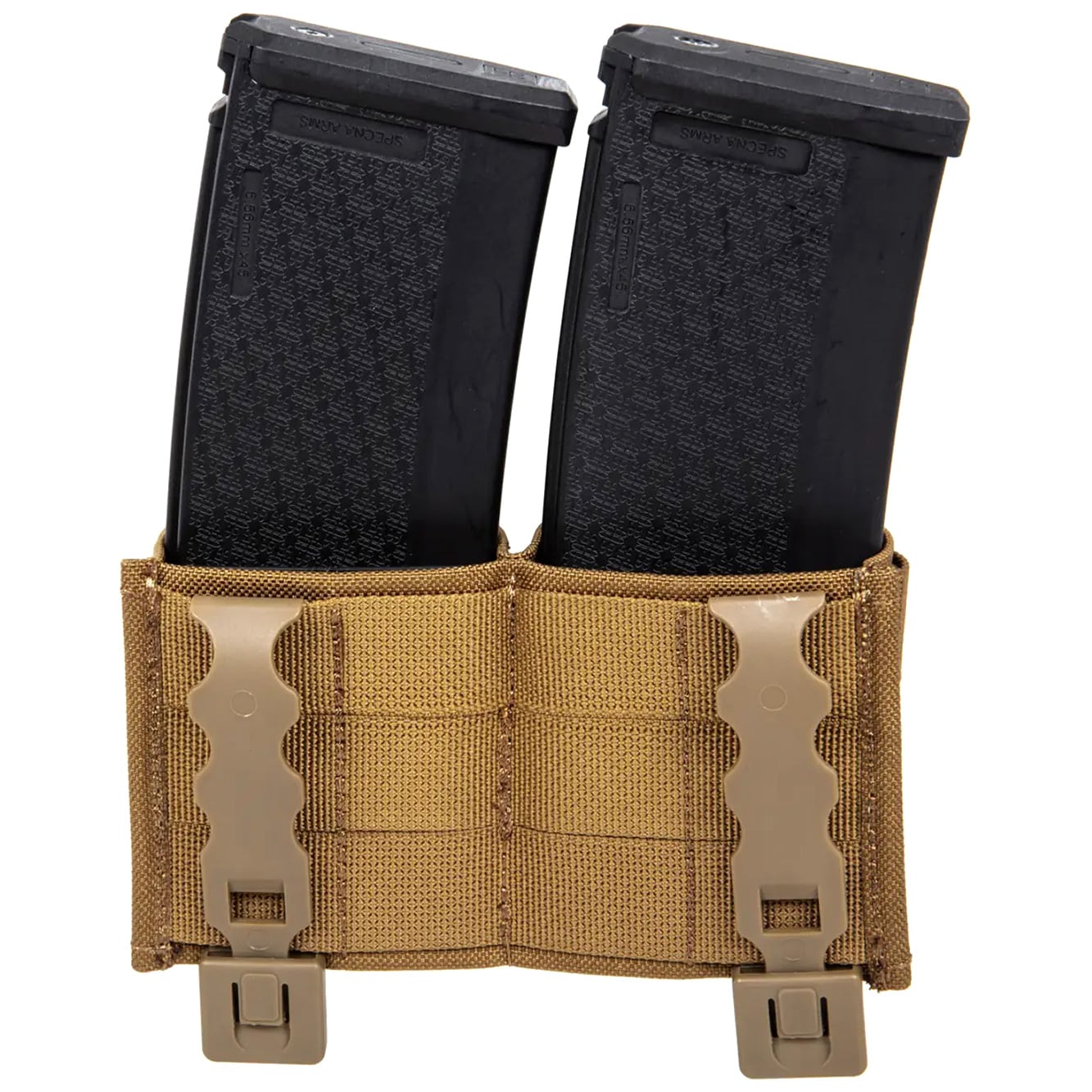 Dvojitá otevřená sumka Wosport na zásobníky – Coyote Brown
