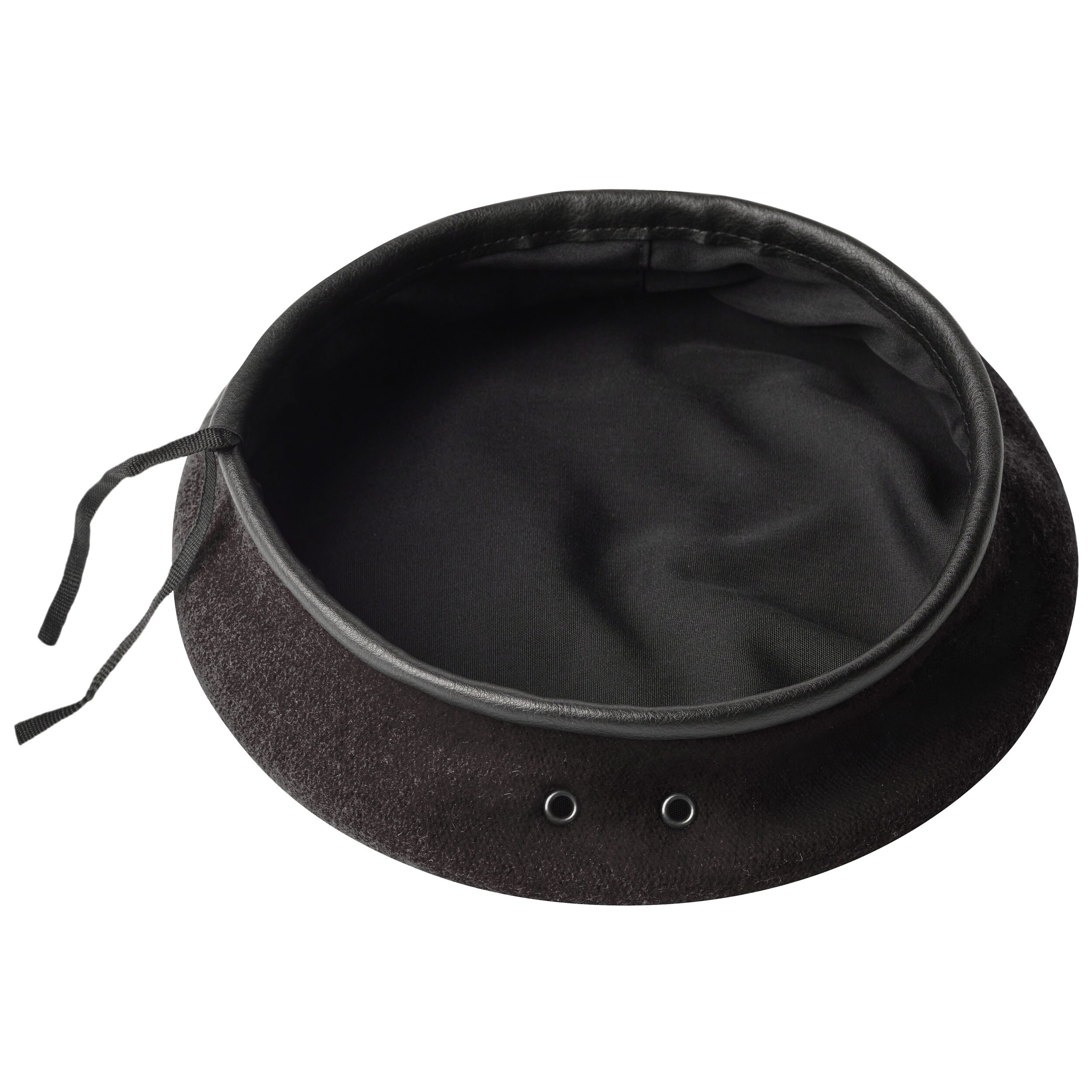 Lisovaný baret BB-TEX - černý