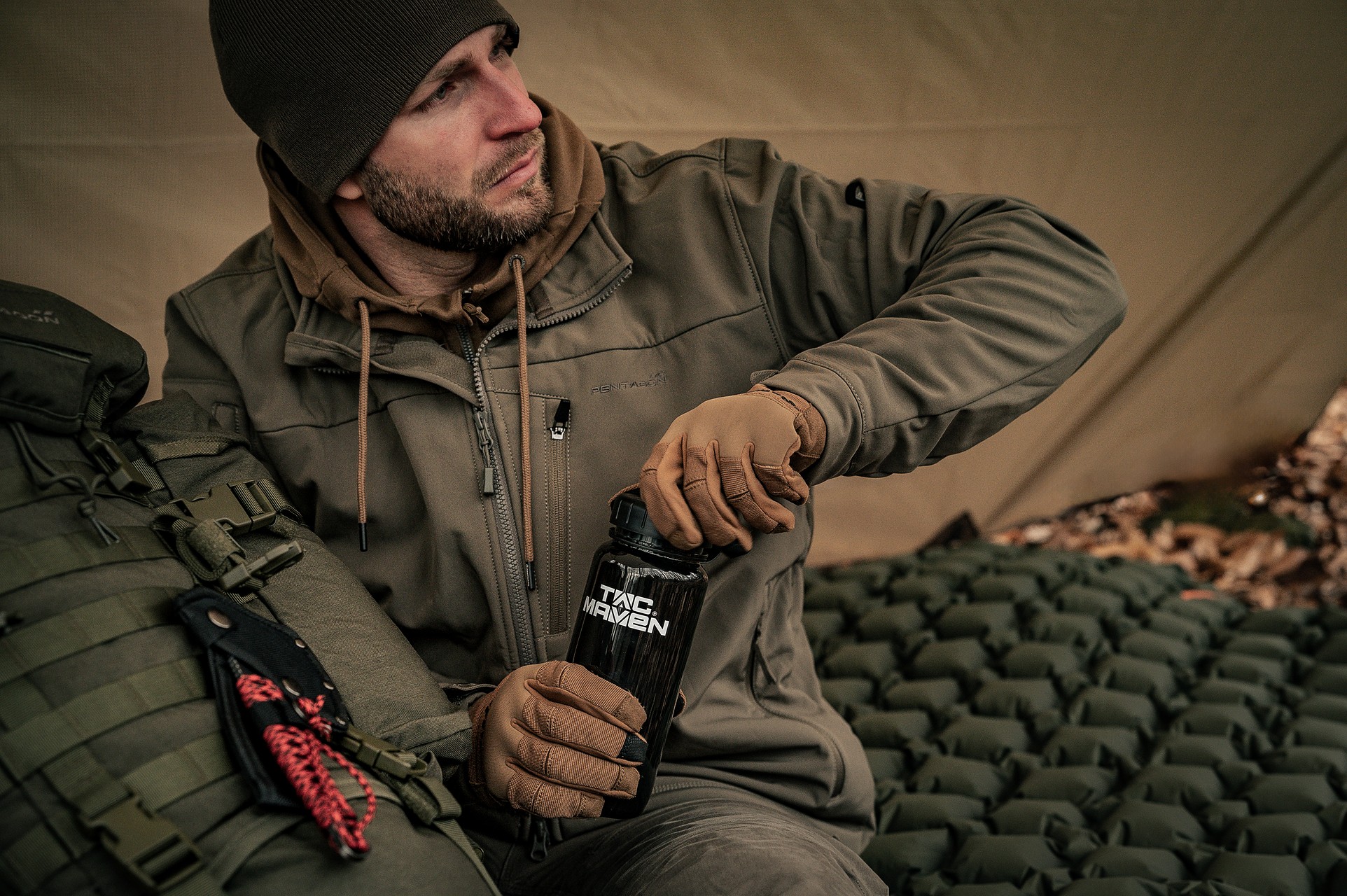 Cestovní láhev Pentagon Tac Maven 650 ml - Black