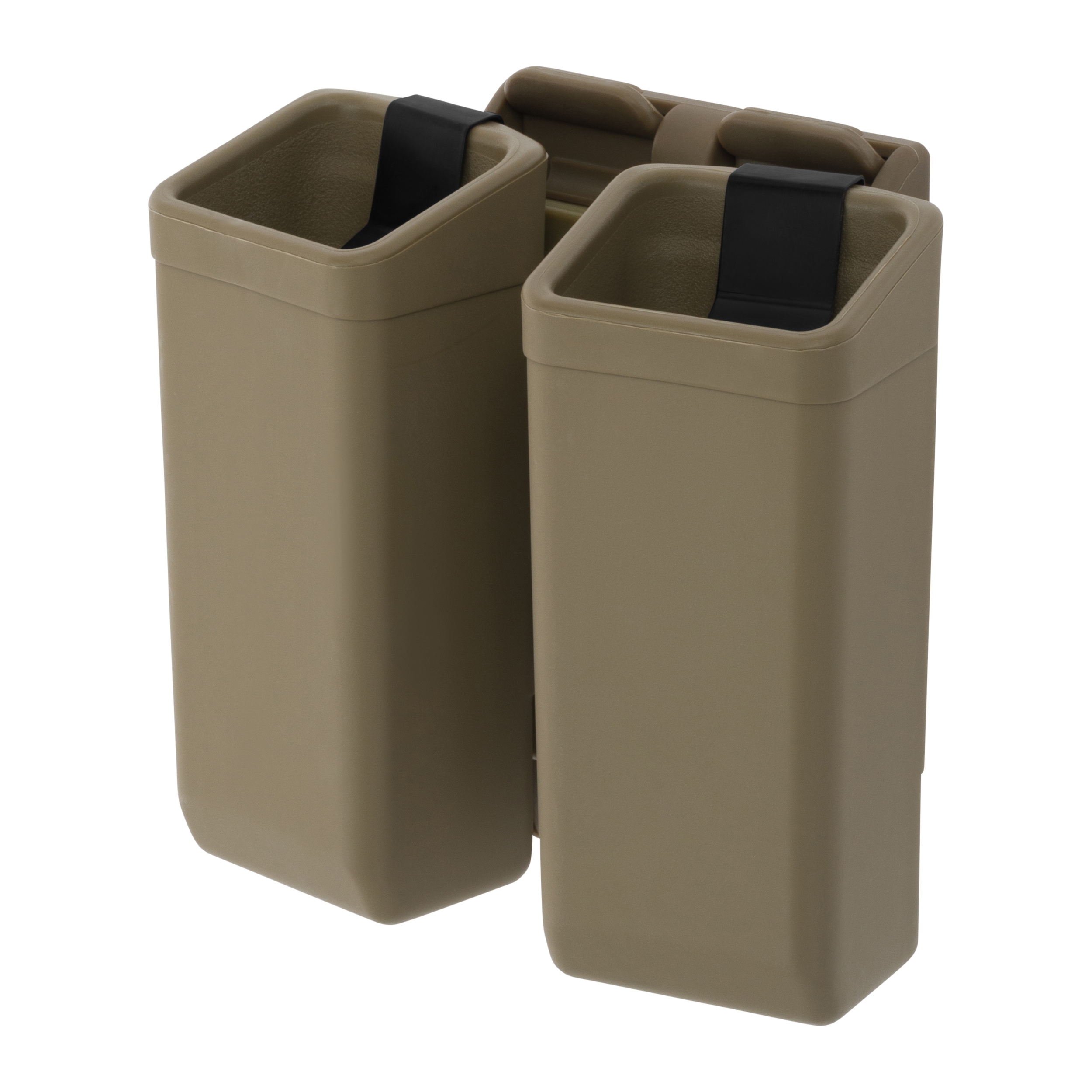 Dvojitá otočná sumka ESP s uchycením UBC-07 Clip pro zásobníky do pistolí ráže 9 mm – Khaki