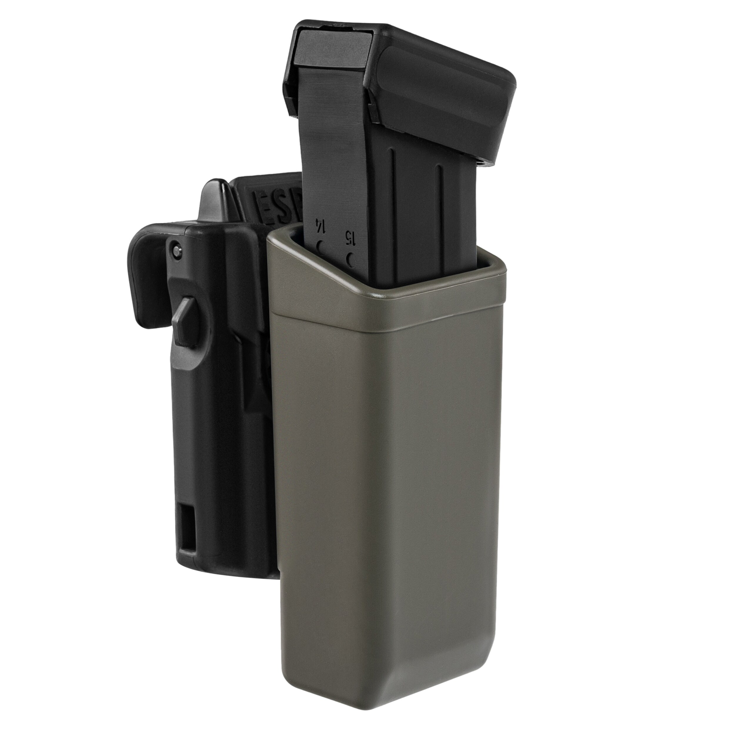 Otočná smuke ESP s montáží UBC-08 Clip na zásobník 9 mm - Olive Drab