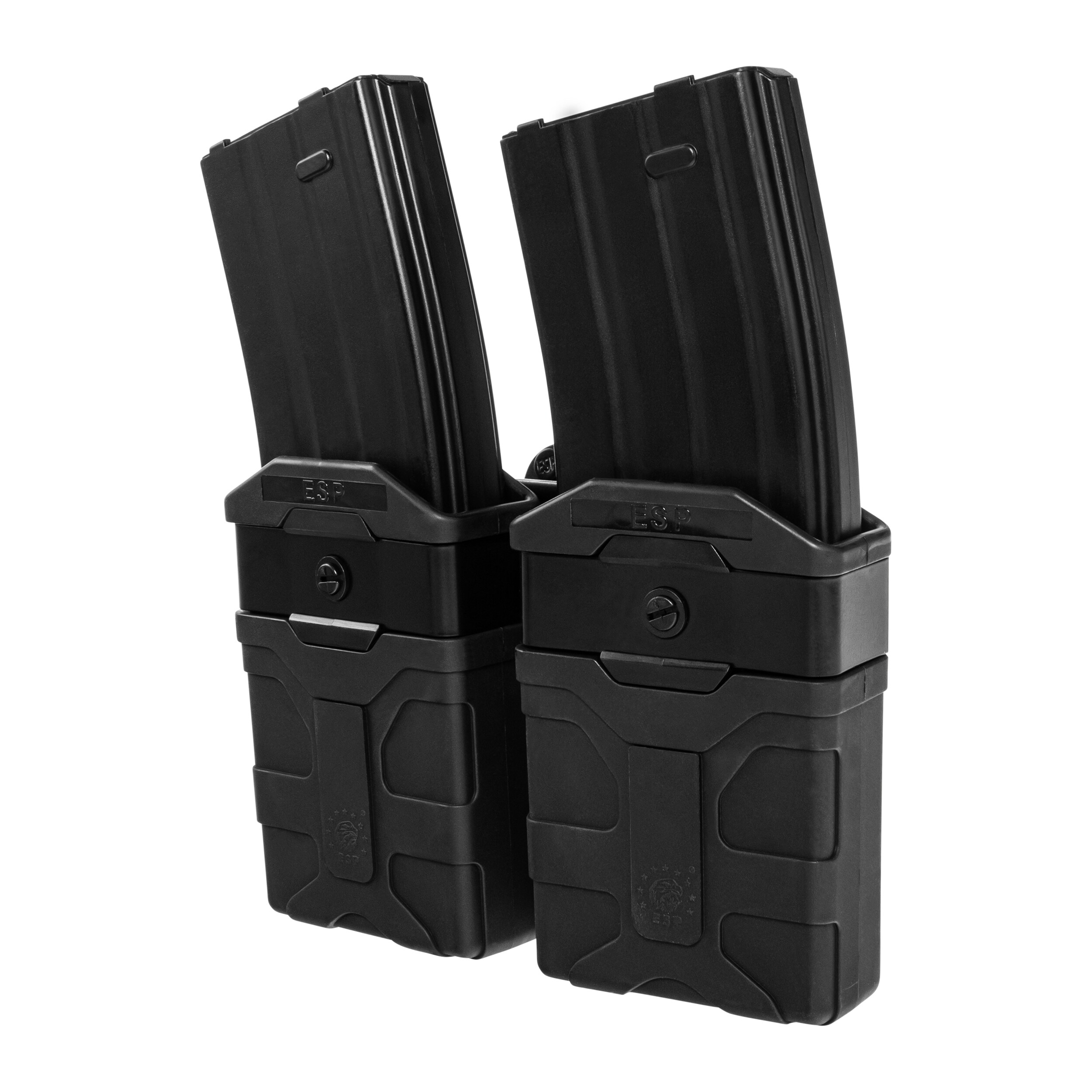 Dvojitá rotační sumka ESP s montáží Paddle na zásobníky ráže 5,56 mm – Black