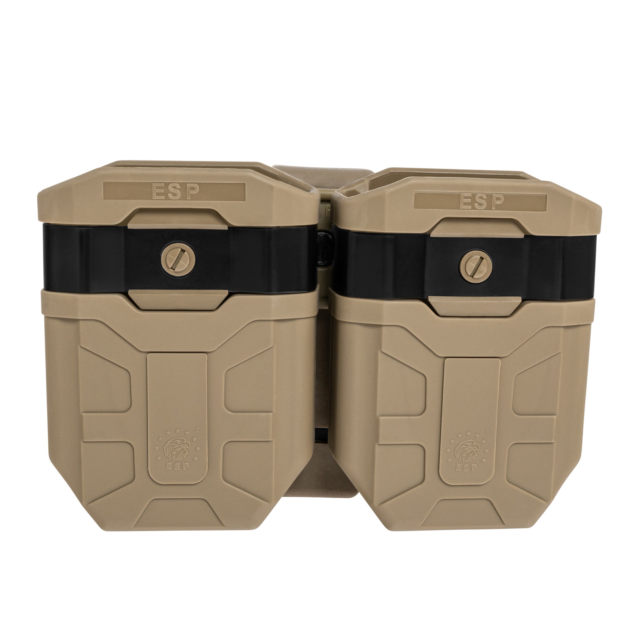 Dvojitá rotační sumka ESP s montáží UBC-02 na zásobníky 7,62 mm – Khaki