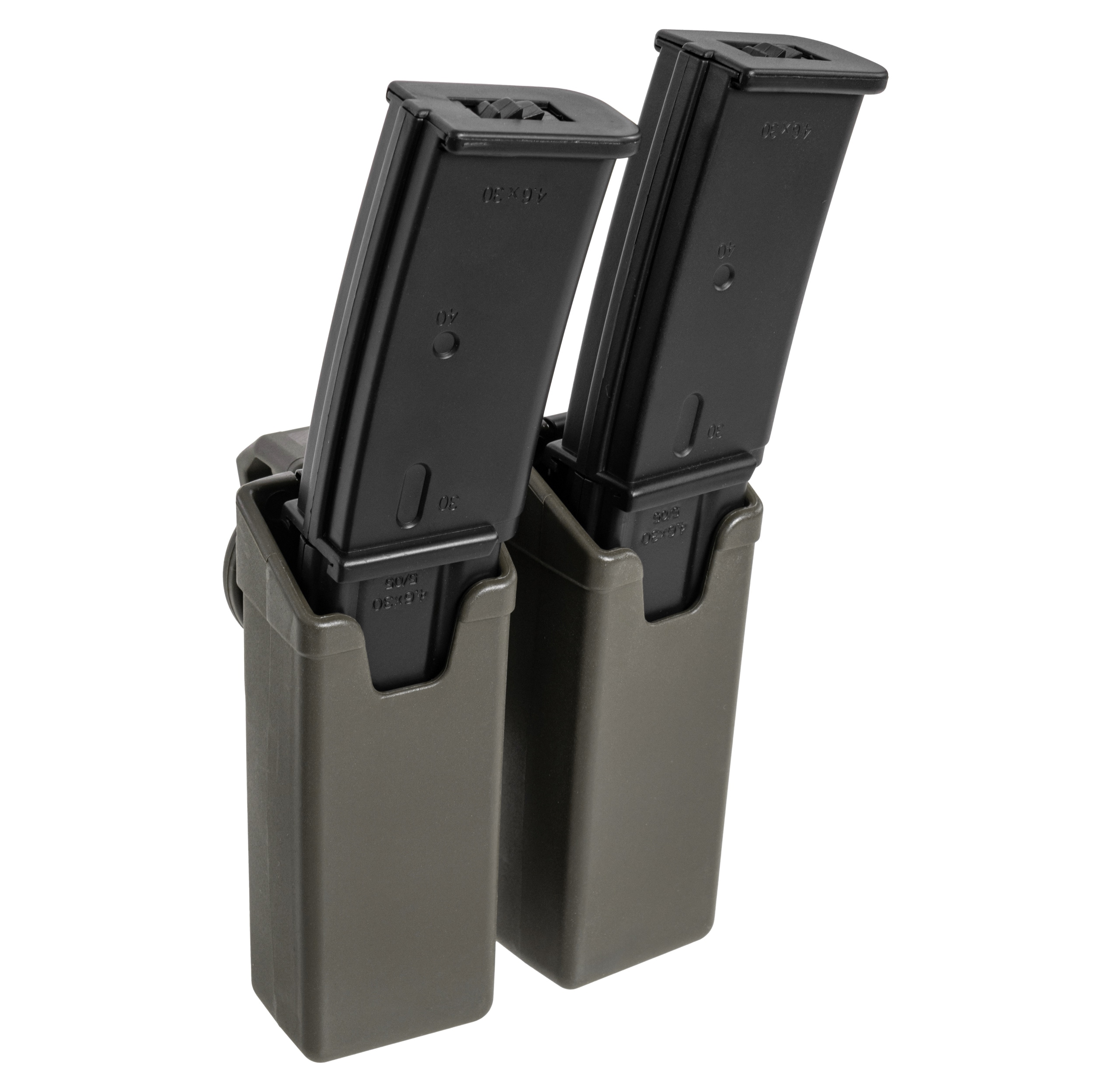 Dvojitá sumka ESP s montáží UBC-01 Clip na zásobníky MP5/UZI/SA VZ.61 – Olive Drab