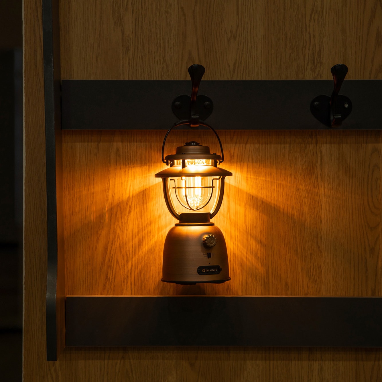 Kempingová lampa Olight Olantern Stretch Vintage Copper - 500 lumenů