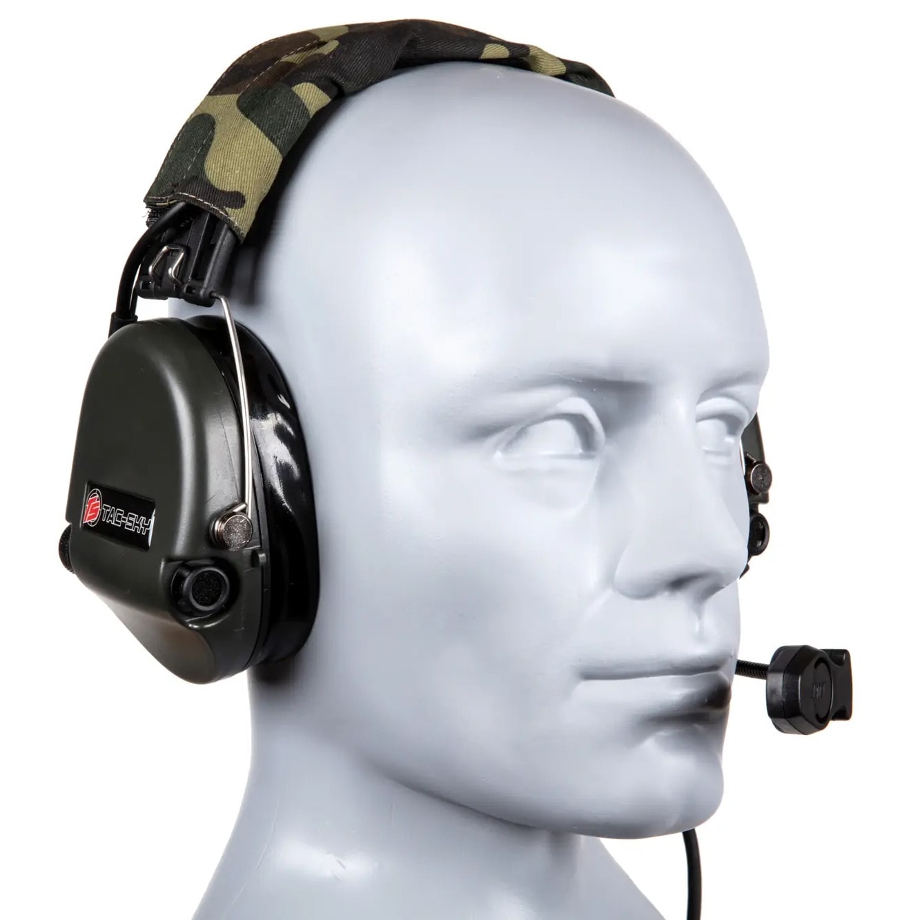 Aktivní chrániče sluchu Tac-Sky MSA Headset – Foliage Green/Woodland