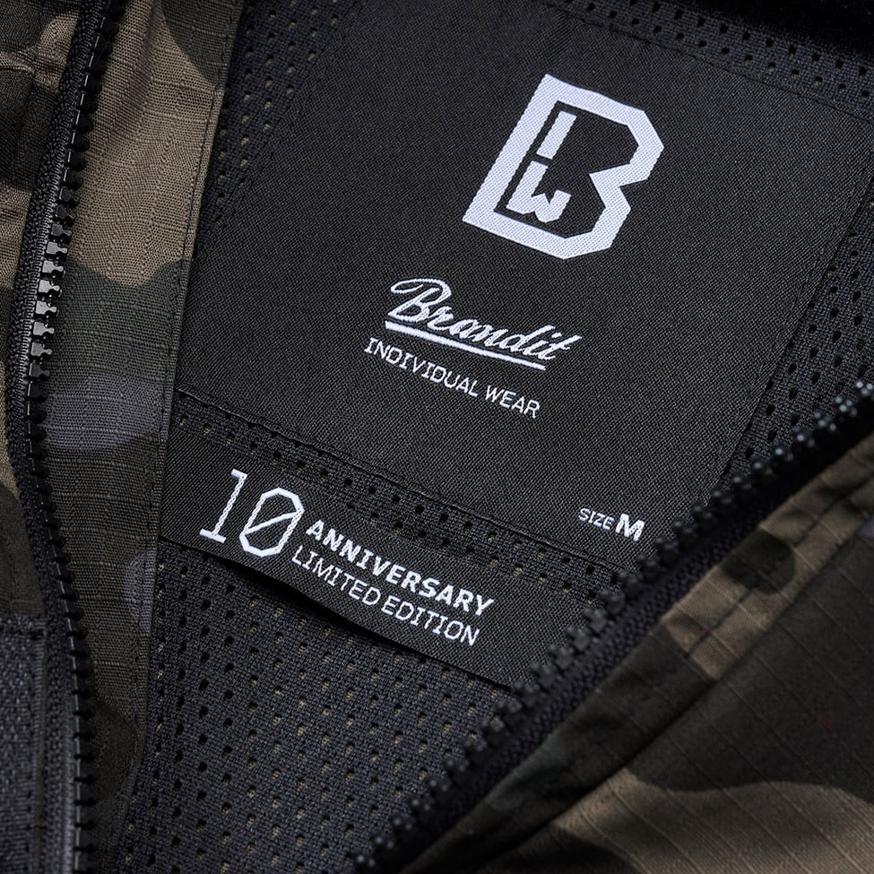 Bunda Brandit Summer Windbreaker Frontzip Ripstop - Dark Camo