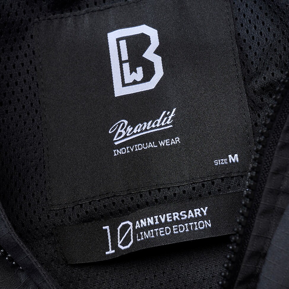 Bunda Brandit Summer Windbreaker Frontzip Ripstop - Black