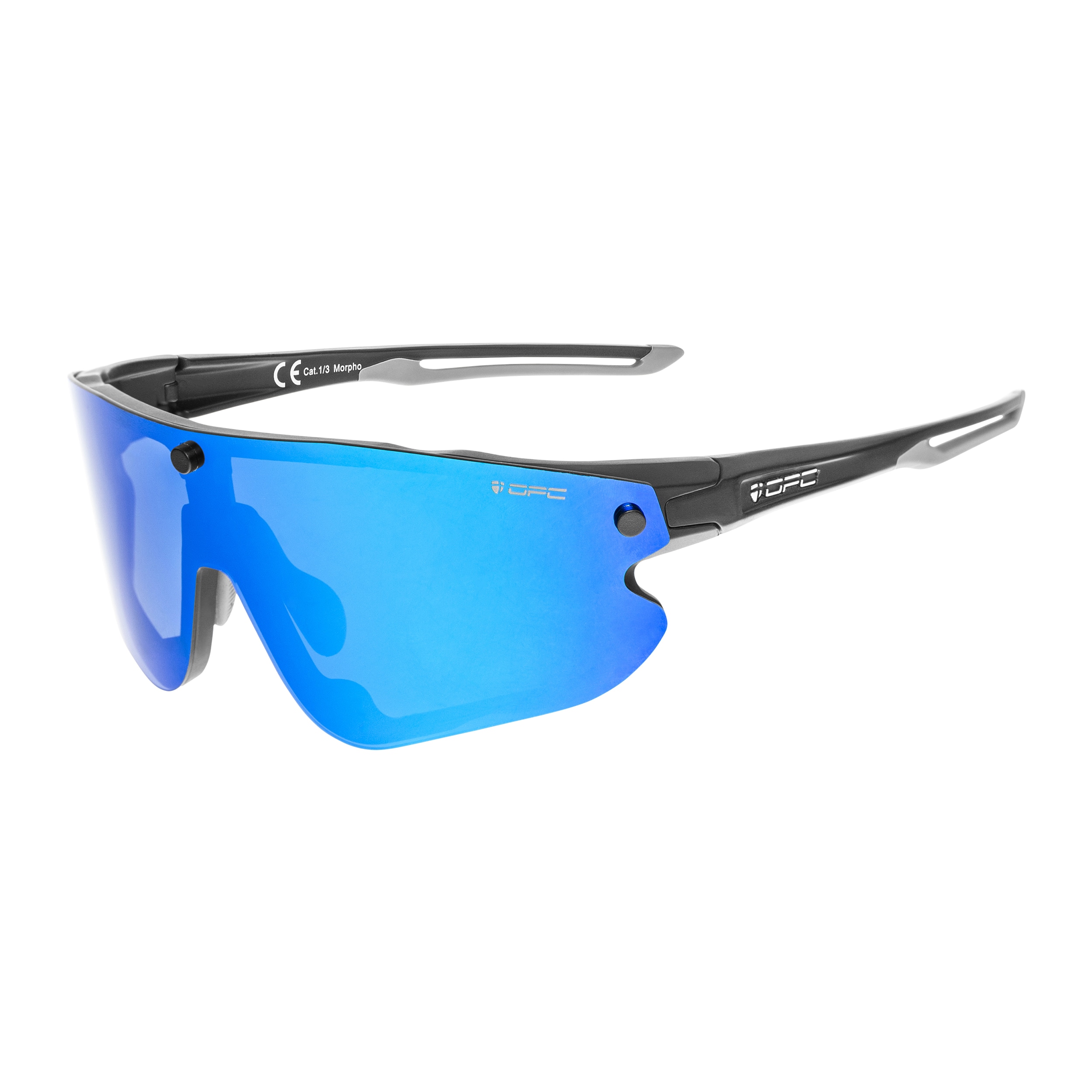 Sluneční brýle OPC All Round Morpho REVO – Matt Black/Blue/Yellow Set