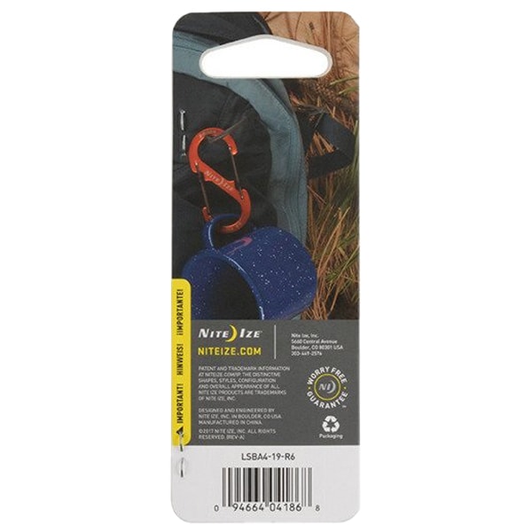 Karabina Nite Ize S-Biner SlideLock Aluminium 4 - Orange