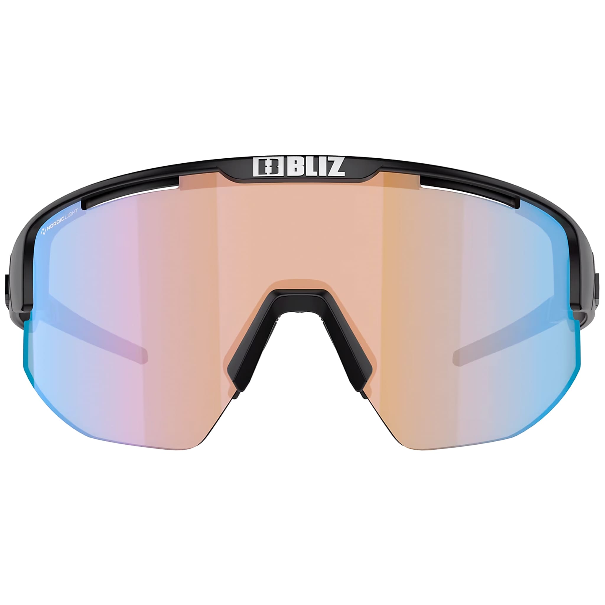 Sluneční brýle Bliz Matrix Small Nano Optics – Black/Coral Orange Blue
