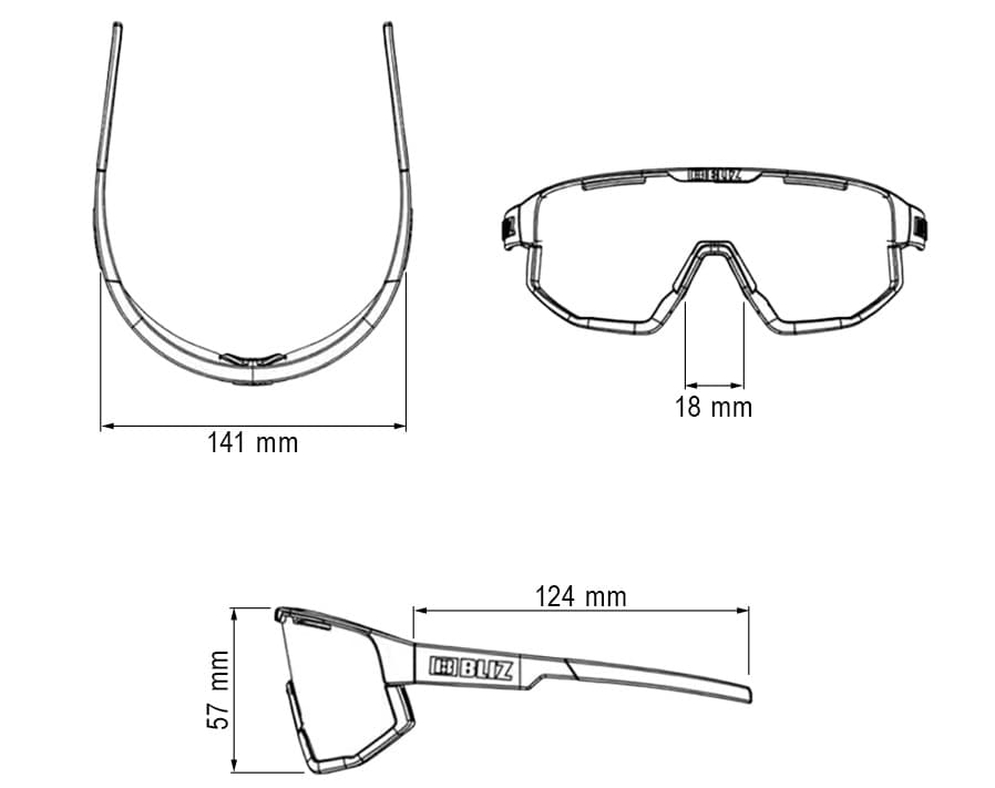Sluneční brýle Bliz Matrix Small Nano Optics – Black/Coral Orange Blue
