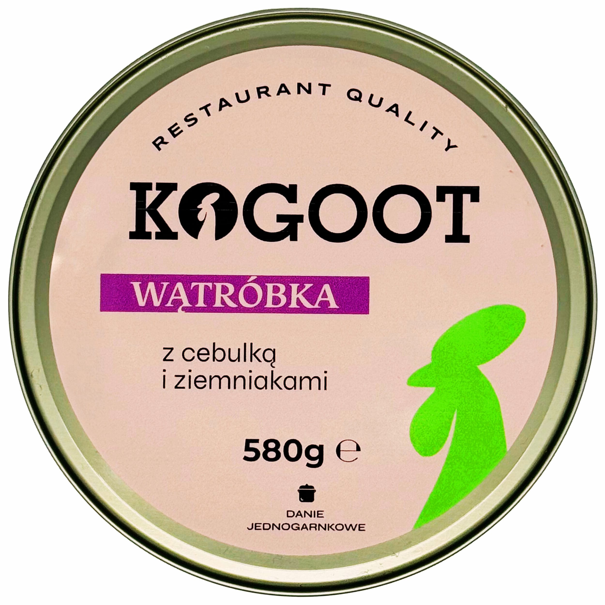 Konzervované potraviny Kogoot – Játra s cibulí a bramborami 580 g