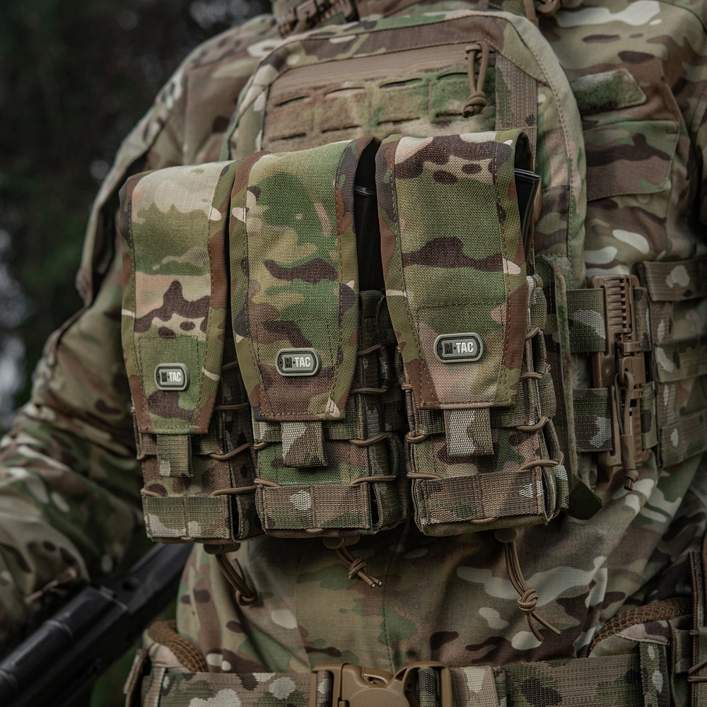 Dvojitá sumka M-Tac s klopou na velké zásobníky – MultiCam