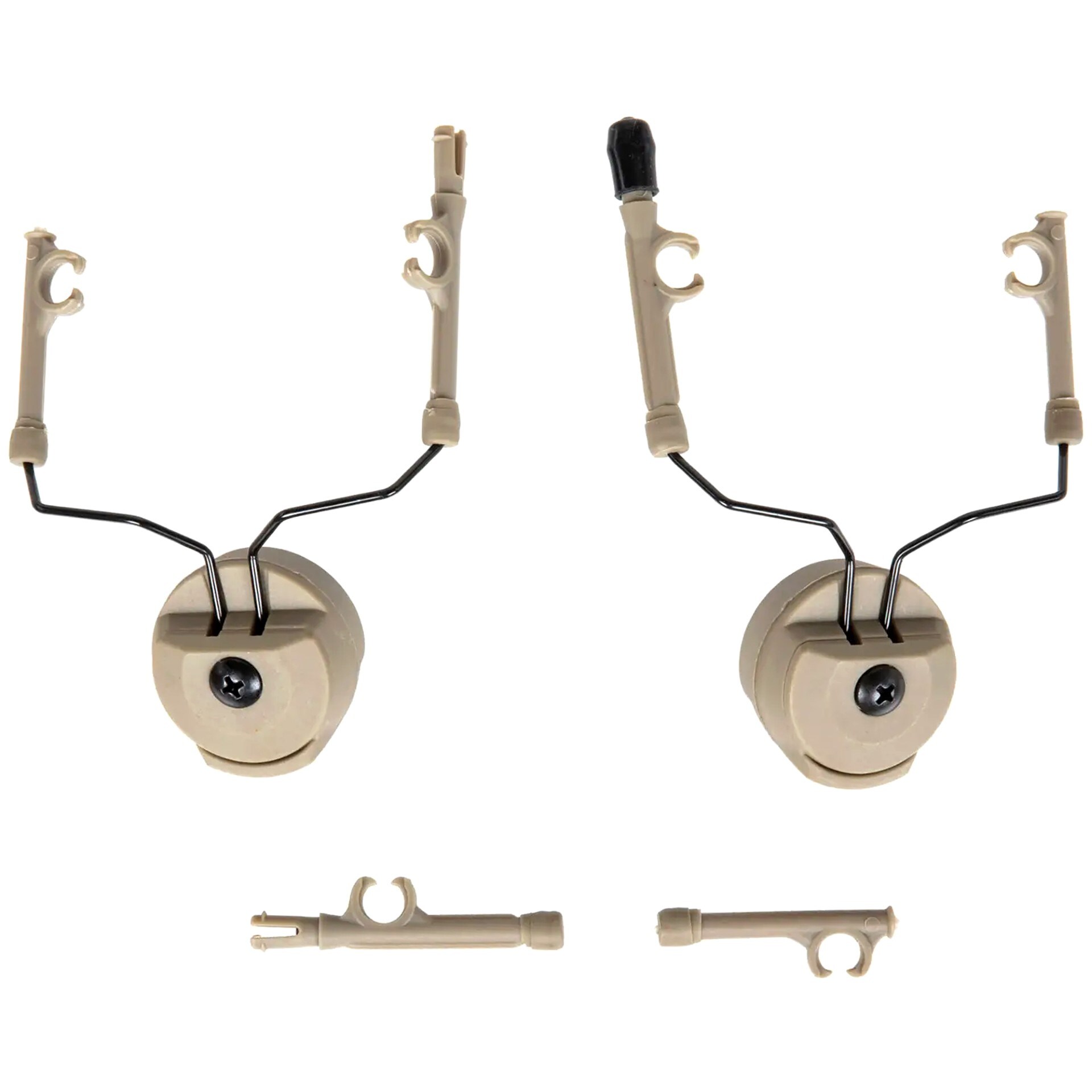 Adaptér sluchátek TacSky typu ComTac na lišty MTEK - Flat Dark Earth