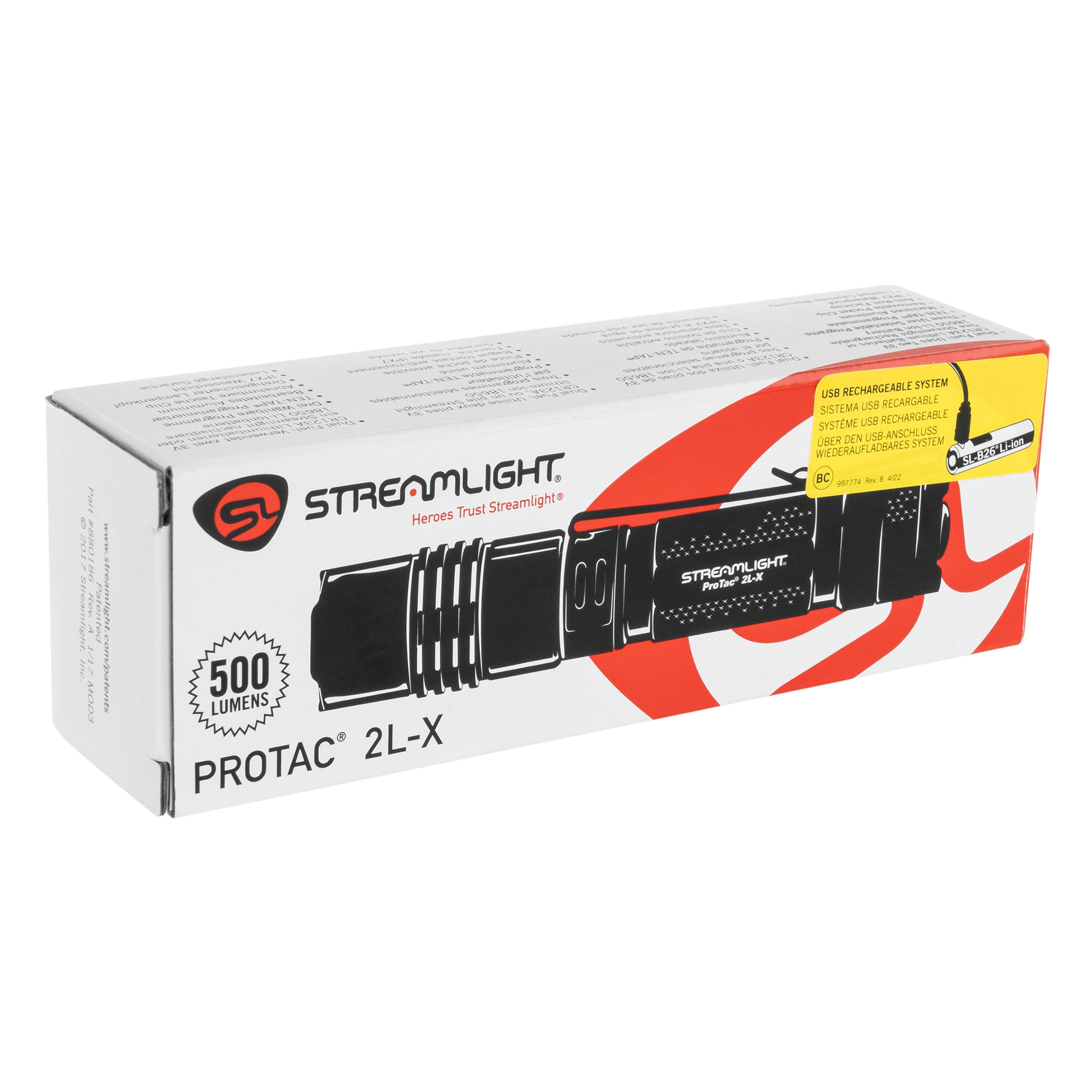 Svítilna Streamlight Protac 2L-X USB - černá - 500 lumenů