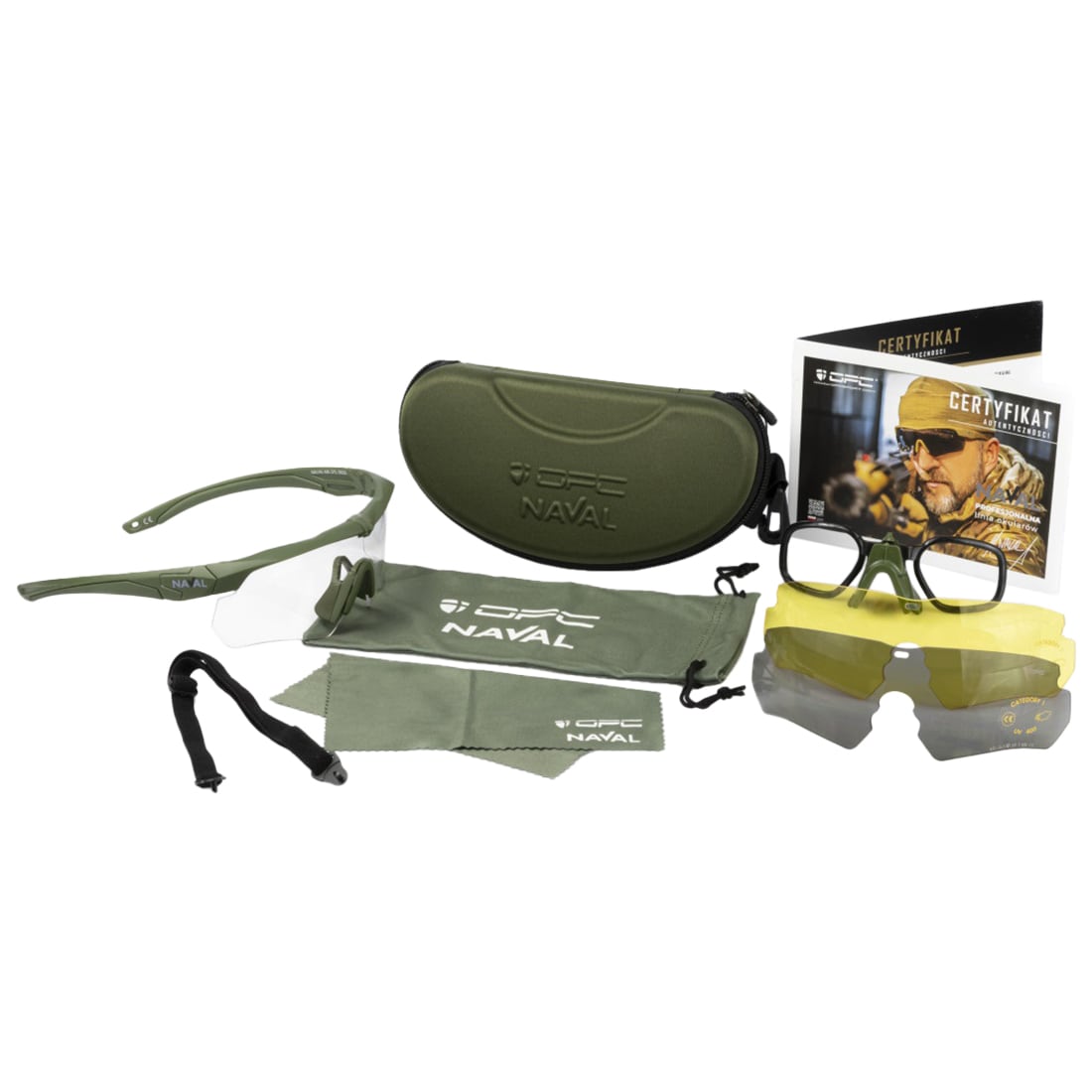 Balistické brýle OPC Ballistic Naval Set - Matt Green