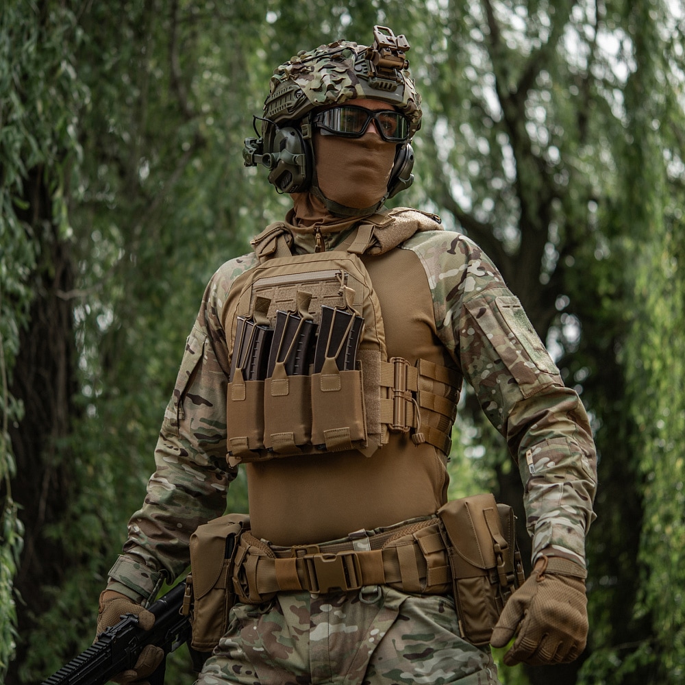 Taktická vesta typu Plate Carrier M-Tac Cuirass Elite - Coyote