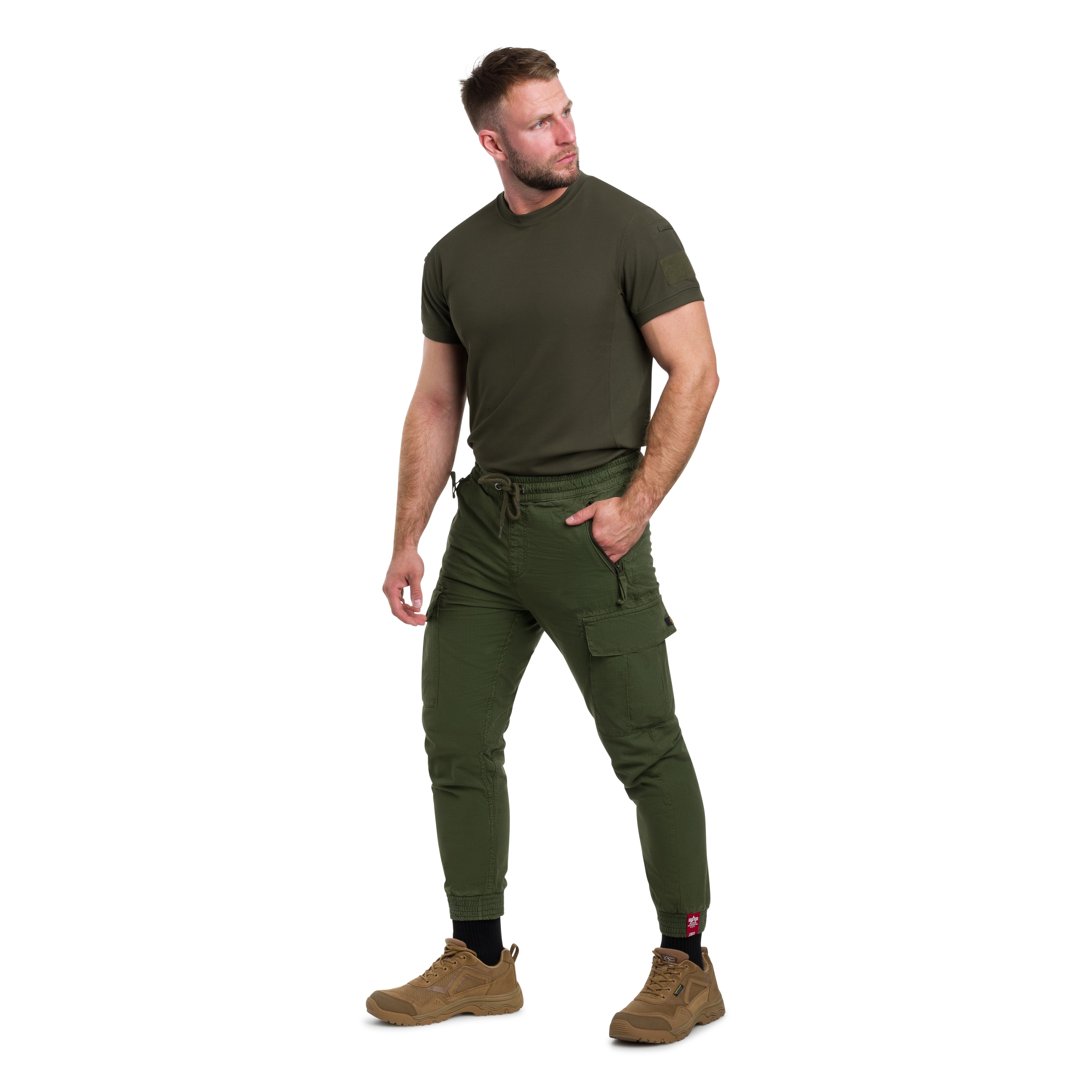Kalhoty Alpha Industries Rip-Stop Jogger – Dark Olive