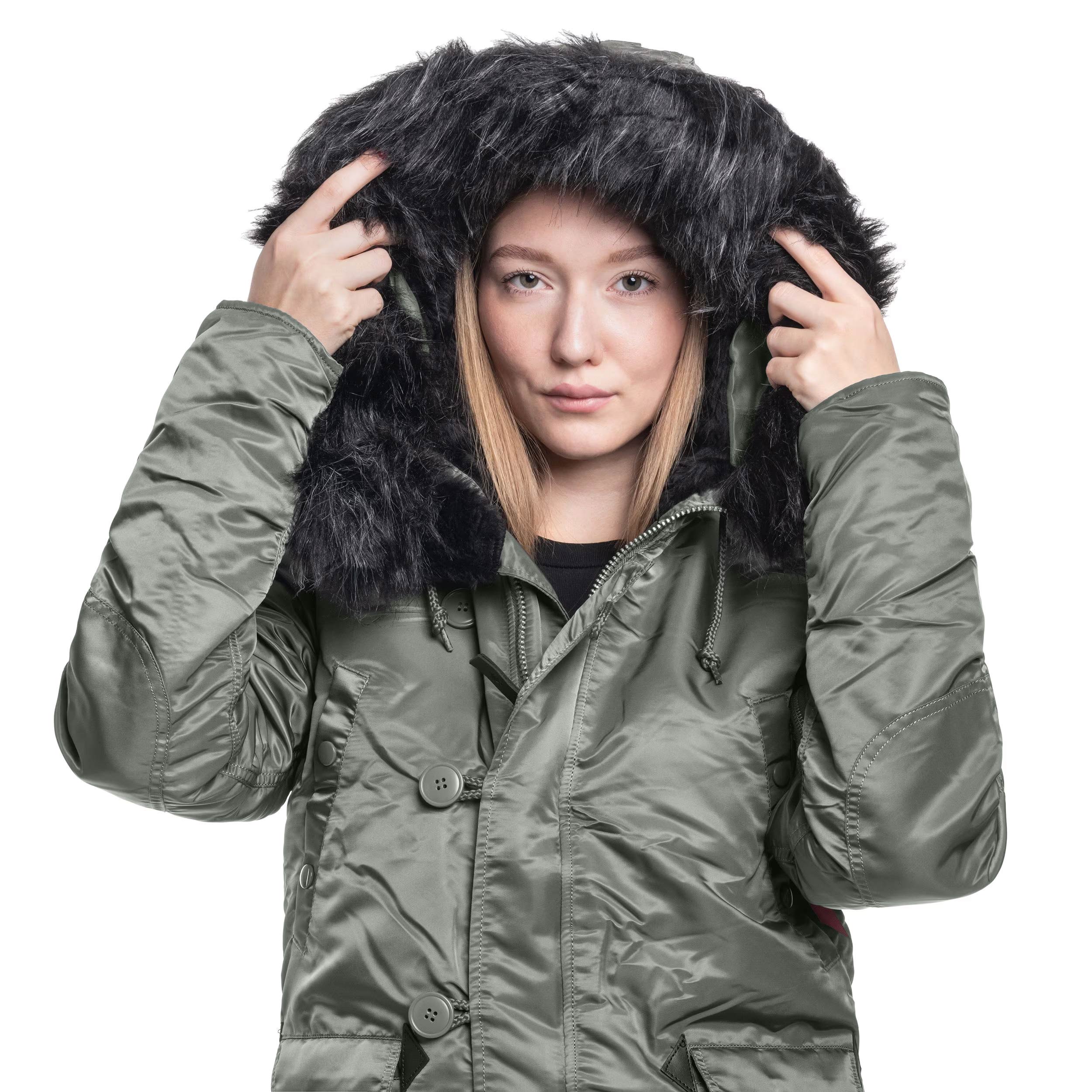 Dámská bunda Alpha Industries N3B VF 59 - Vintage Green/Black