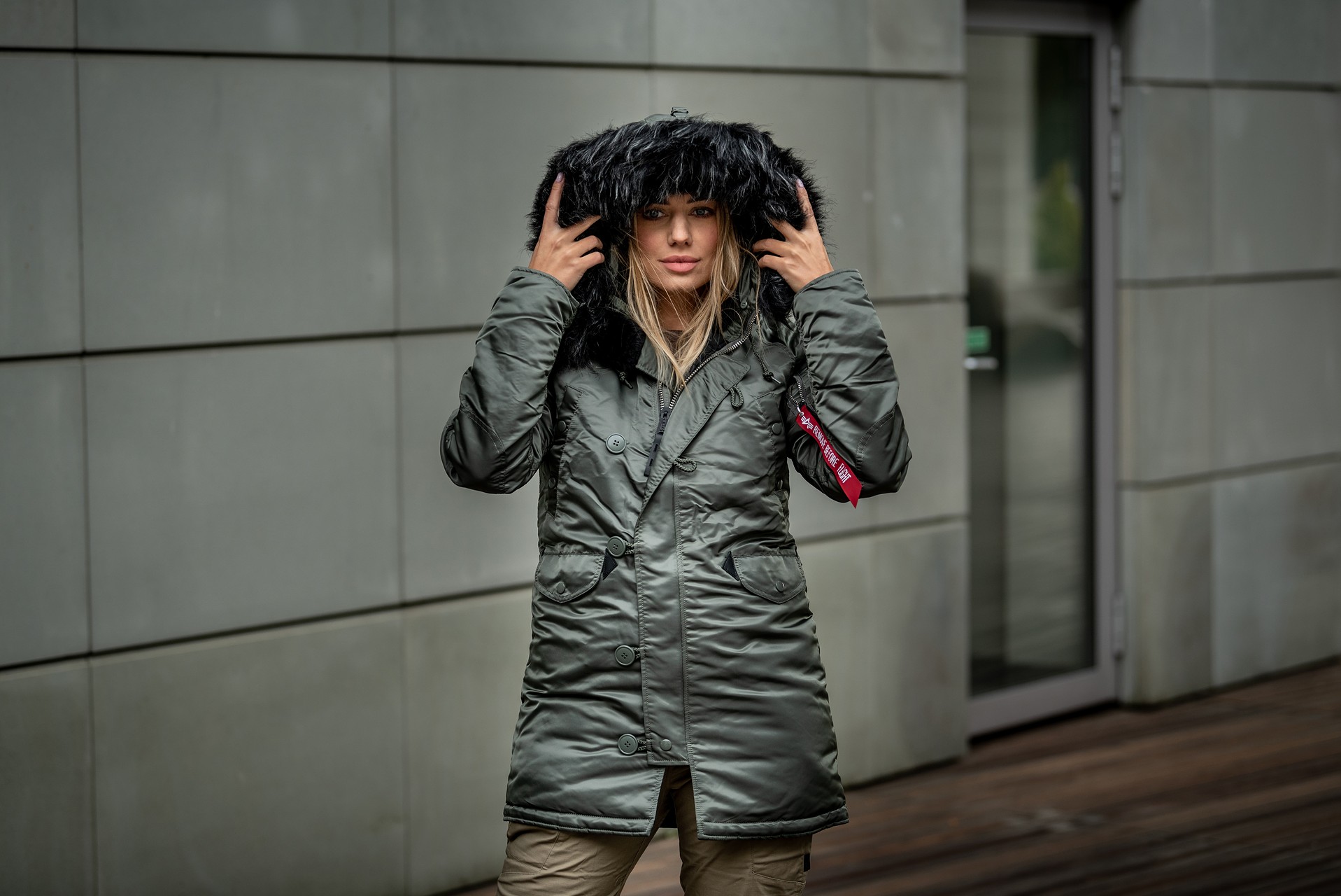 Dámská bunda Alpha Industries N3B VF 59 - Vintage Green/Black