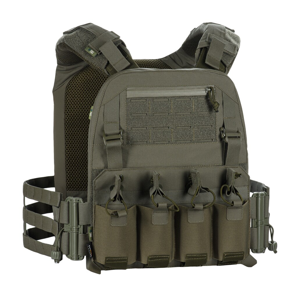 Taktická vesta typu Plate Carrier M-Tac Cuirass Fast Elite Ranger Green - pro pláty L/XL