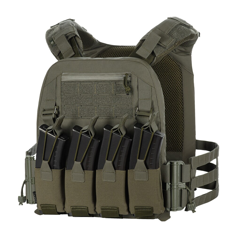Taktická vesta typu Plate Carrier M-Tac Cuirass Fast Elite Ranger Green - pro pláty L/XL
