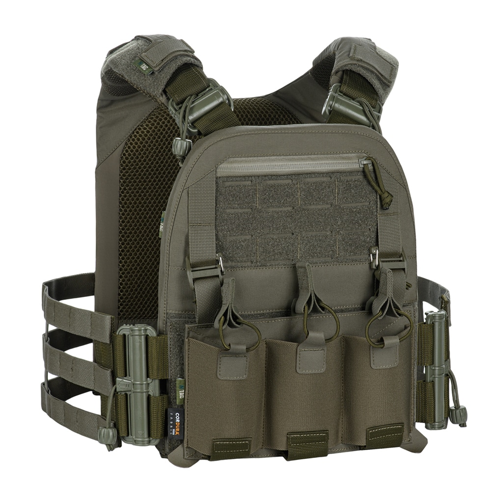Taktická vesta typu Plate Carrier M-Tac Cuirass Fast Elite - Ranger Green