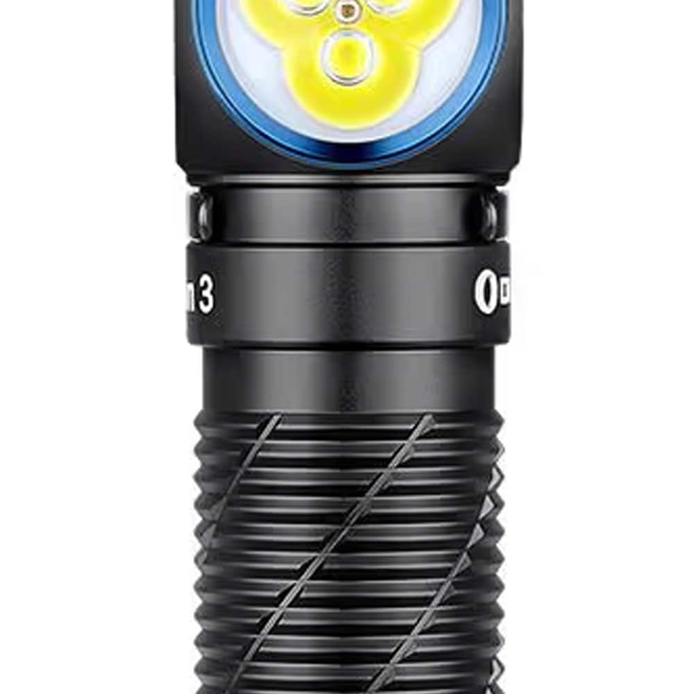 Svítilna čelová a úhlová Olight Perun 3 Black s páskem - 3000 lumenů