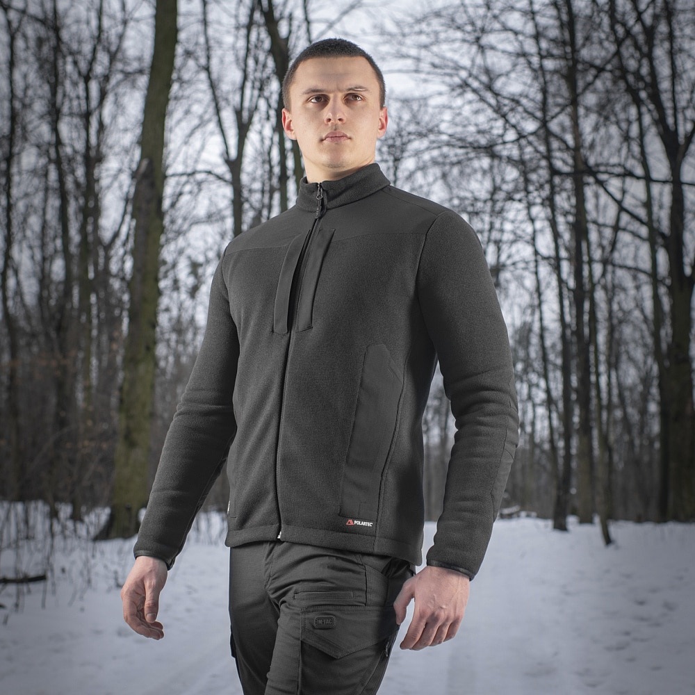 Fleesová mikina M-Tac Senator Fleece Polartec – Black