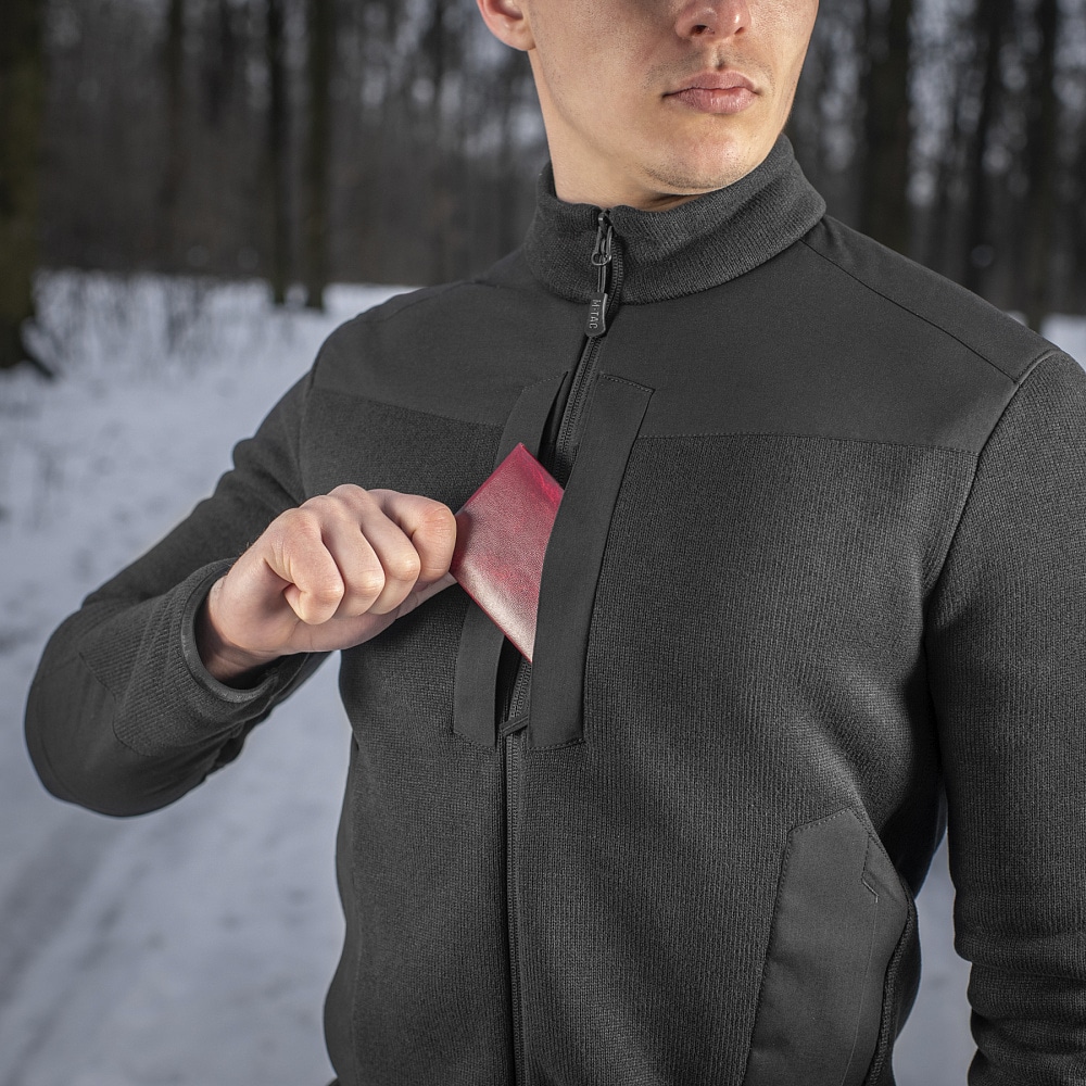 Fleesová mikina M-Tac Senator Fleece Polartec – Black