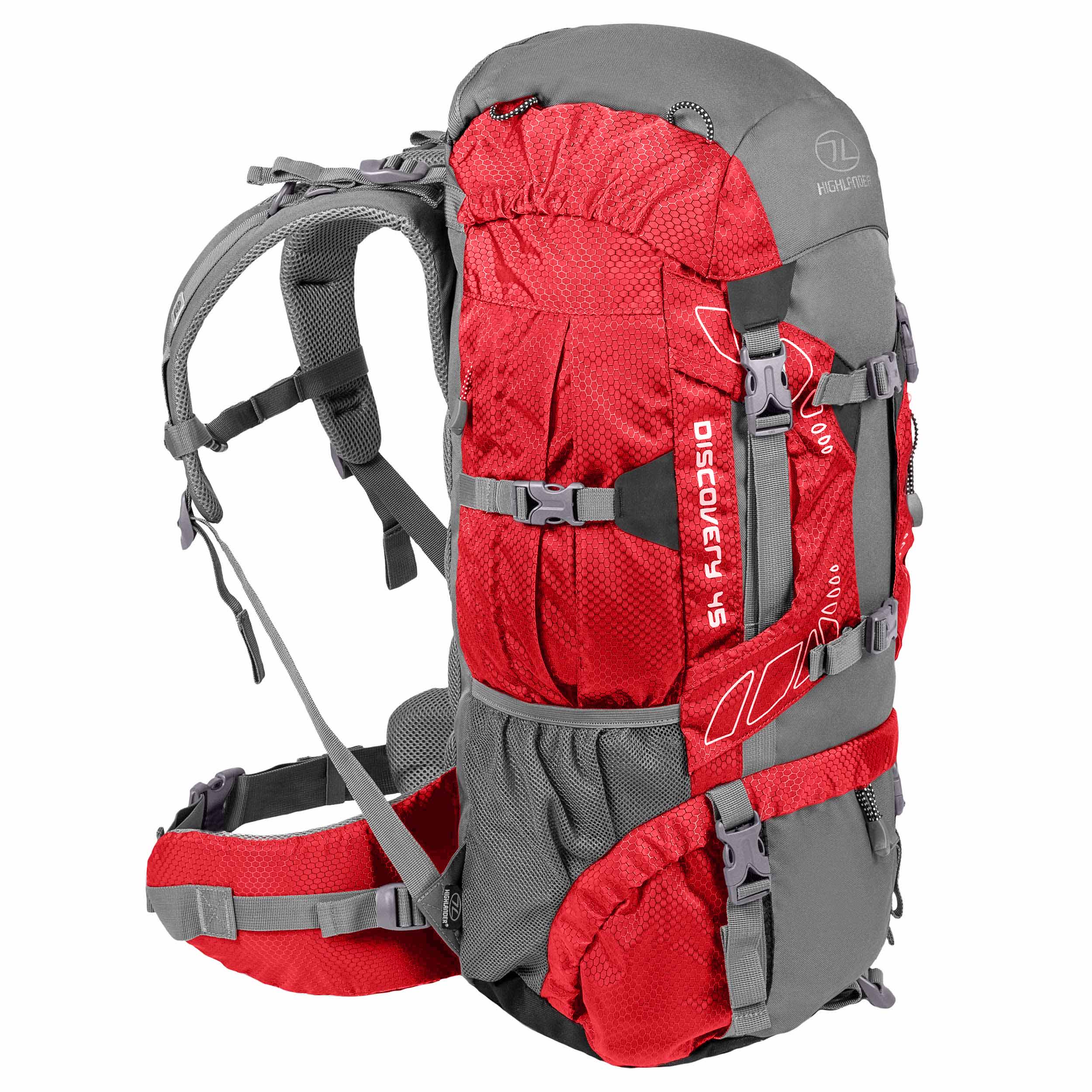 Batoh Highlander Discovery Rucksack 45 l – Red