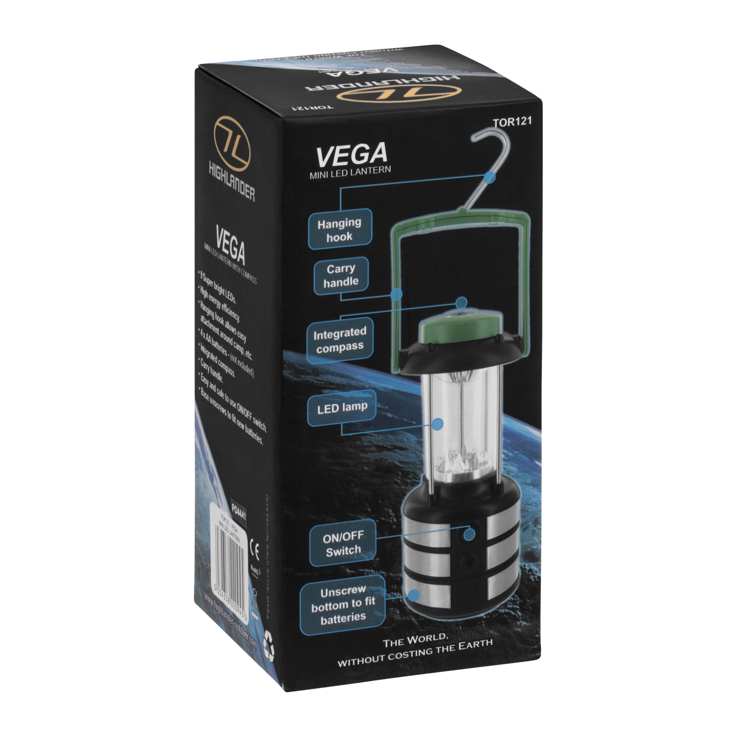 Kempingová lampa Highlander Outdoor Vega Minuscale