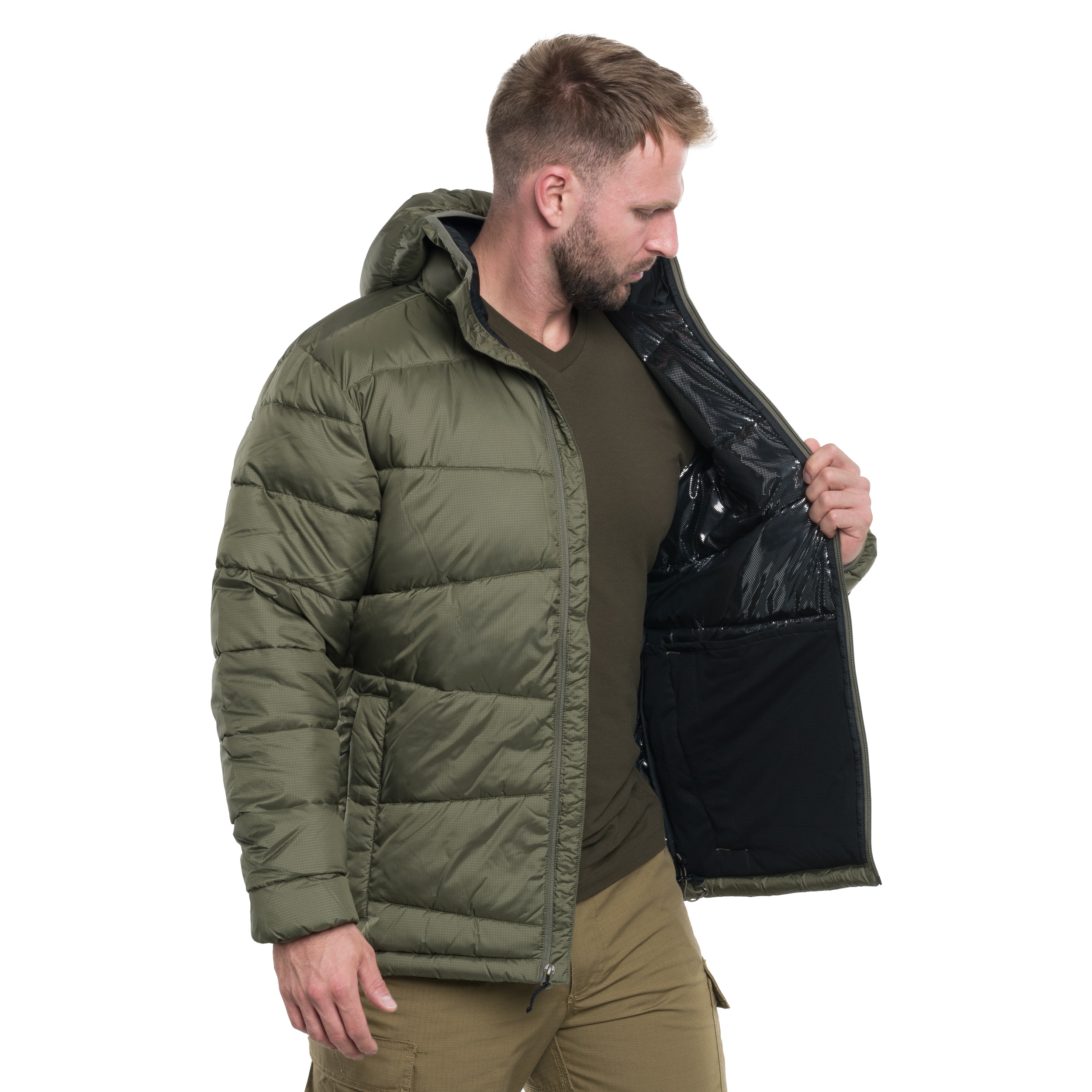 Bunda Columbia Fivemile Butte II Hooded - Stone Green