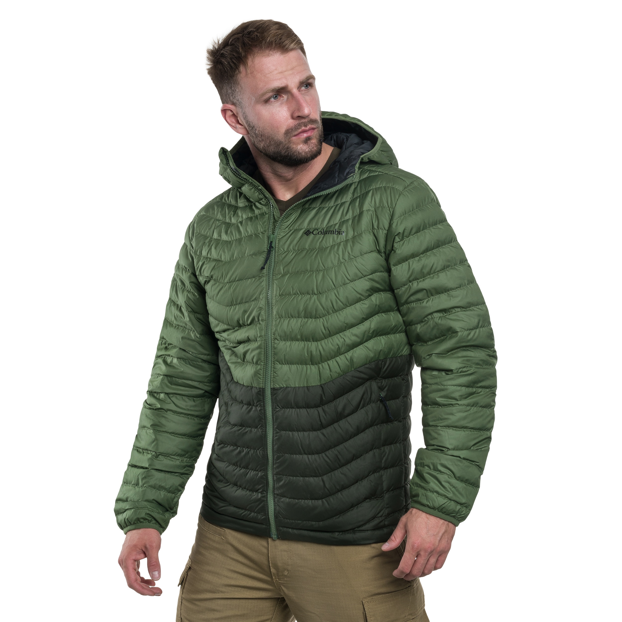 Bunda Columbia Westridge Down Hooded - Greenscape